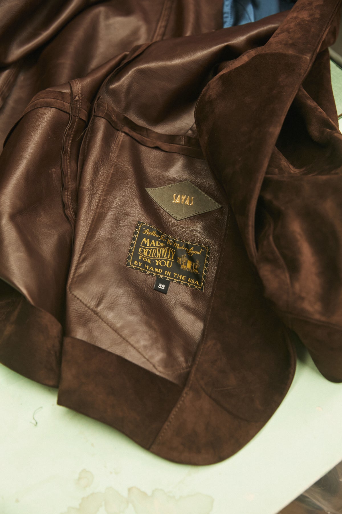 Image of the lining of a Savas jacket.