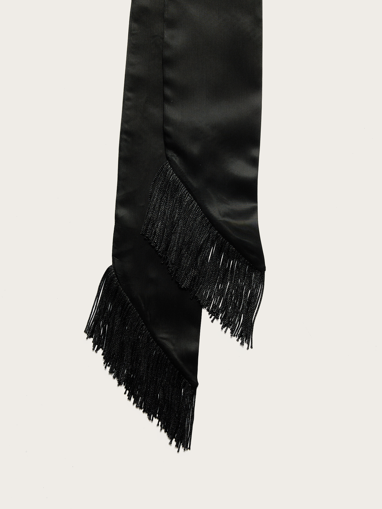 Solid Silk Scarf - Black