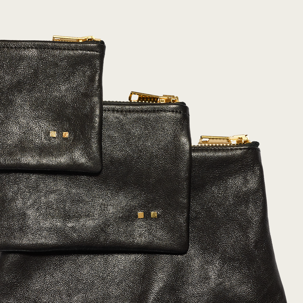 The Black Trio Pouch Set