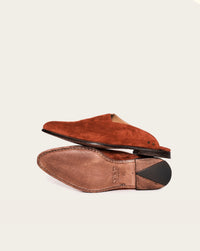 men and women slip-on footwear in tan suede by luxury designer atelier savas in nashville tennessee