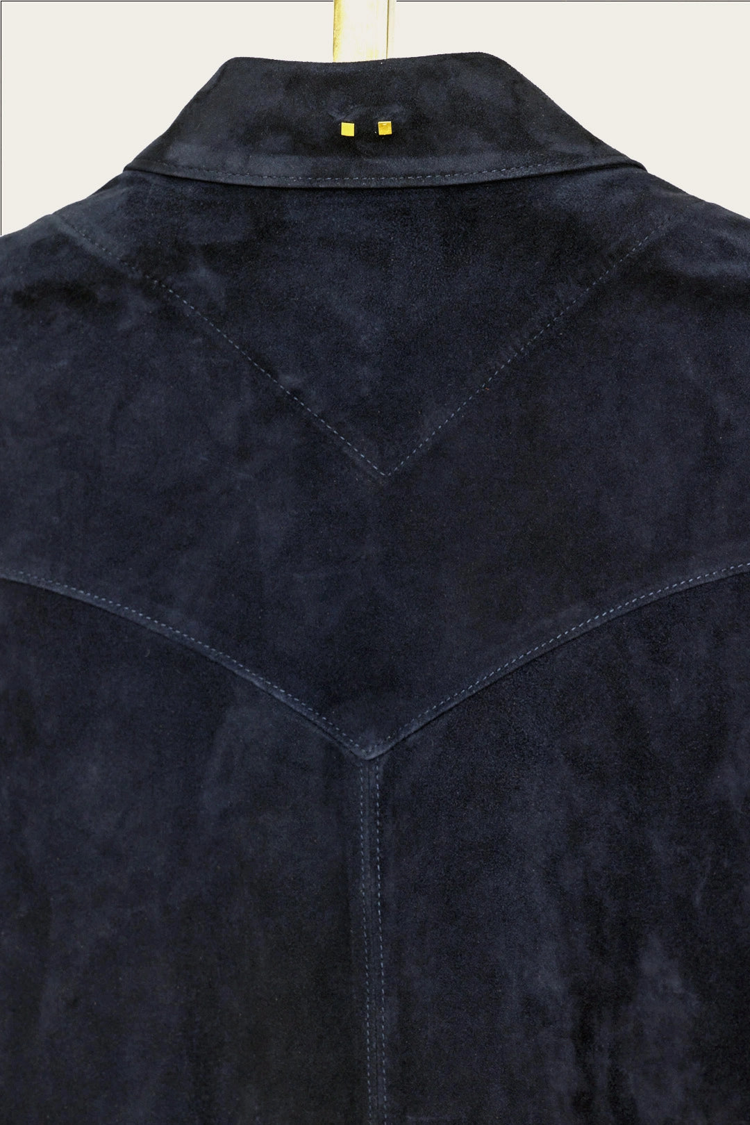 suede workshirt for men and women in navy by atelier savas in nashville tennessee