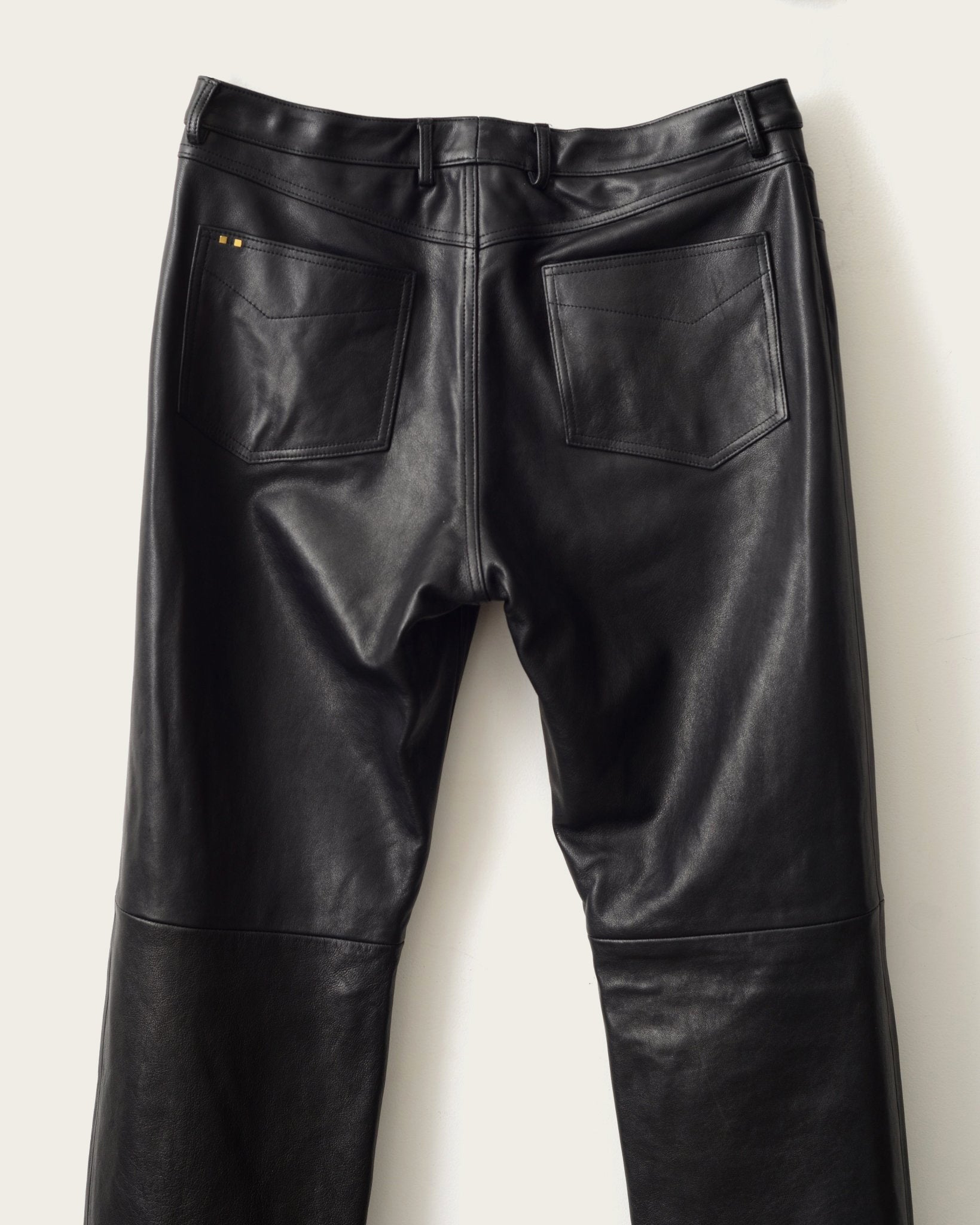 men's luxury leather pant artisan-made by menswear designer atelier savas in nashville tennessee