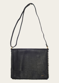 western inspired crossbody satchel bag in black for men and women by atelier savas in nashville tennessee
