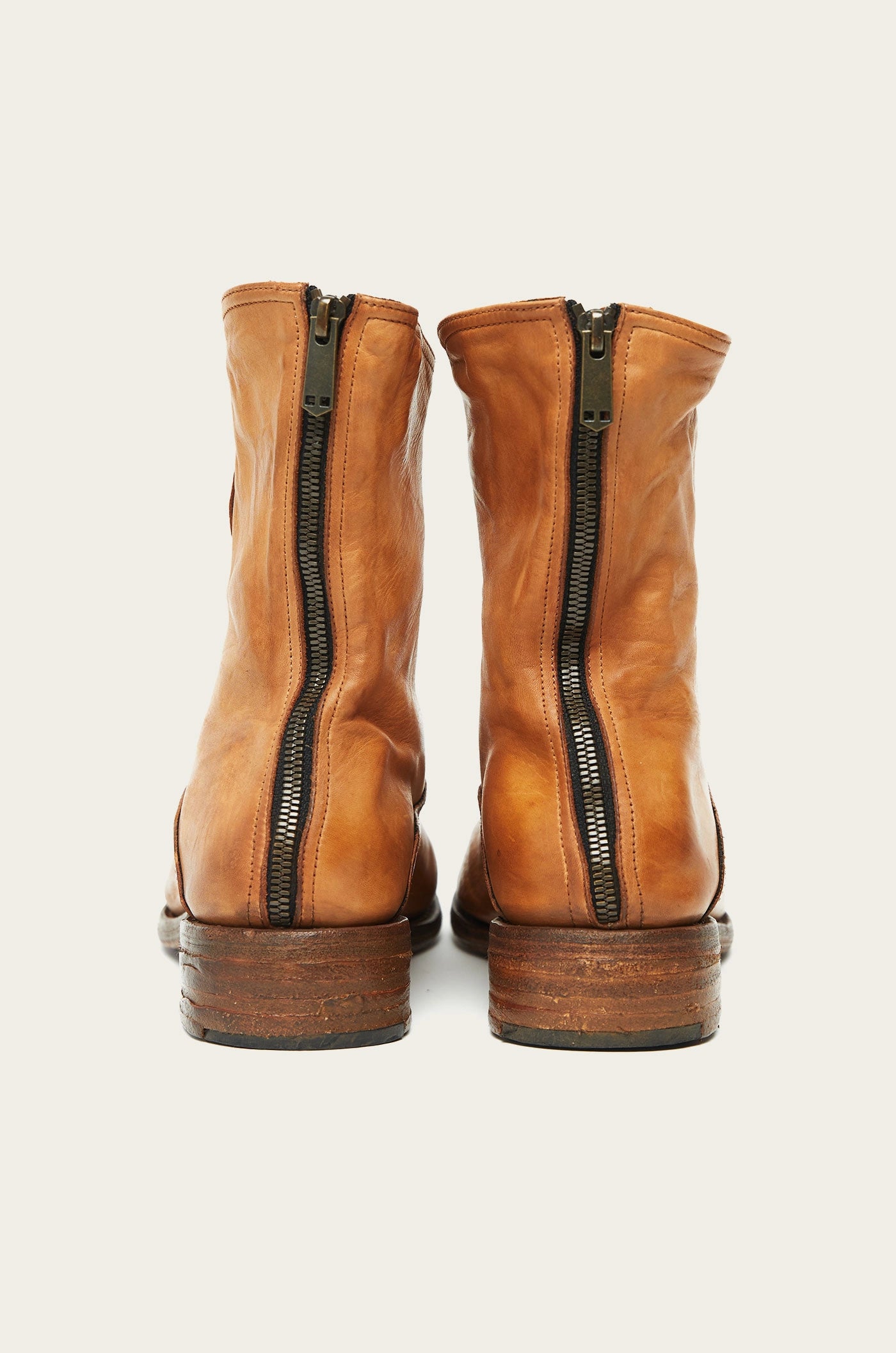 artisan made genuine italian leather mens boot in tan by atelier savas in nashville tennessee