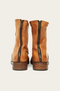 artisan made genuine italian leather mens boot in tan by atelier savas in nashville tennessee