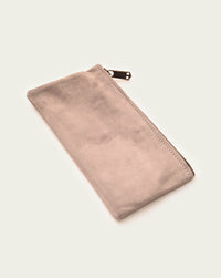 genuine suede purse in tan by luxury shopping brand atelier savas for women and men gifting in nashville tennessee