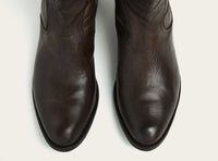artisan-made leather boot with round toe by atelier savas in nashville tennessee