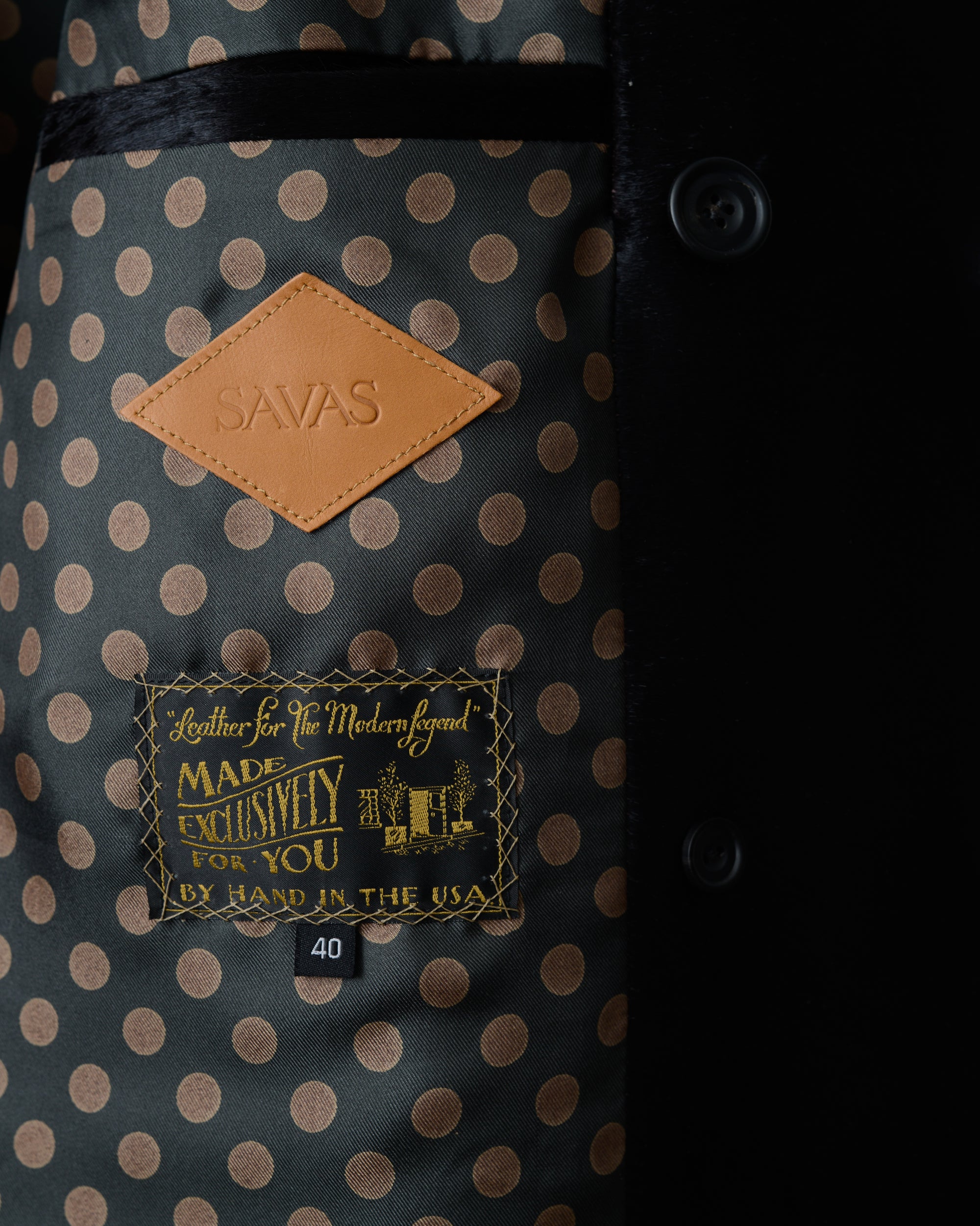 The Condor Peacoat: Cedar Brown HairCalf