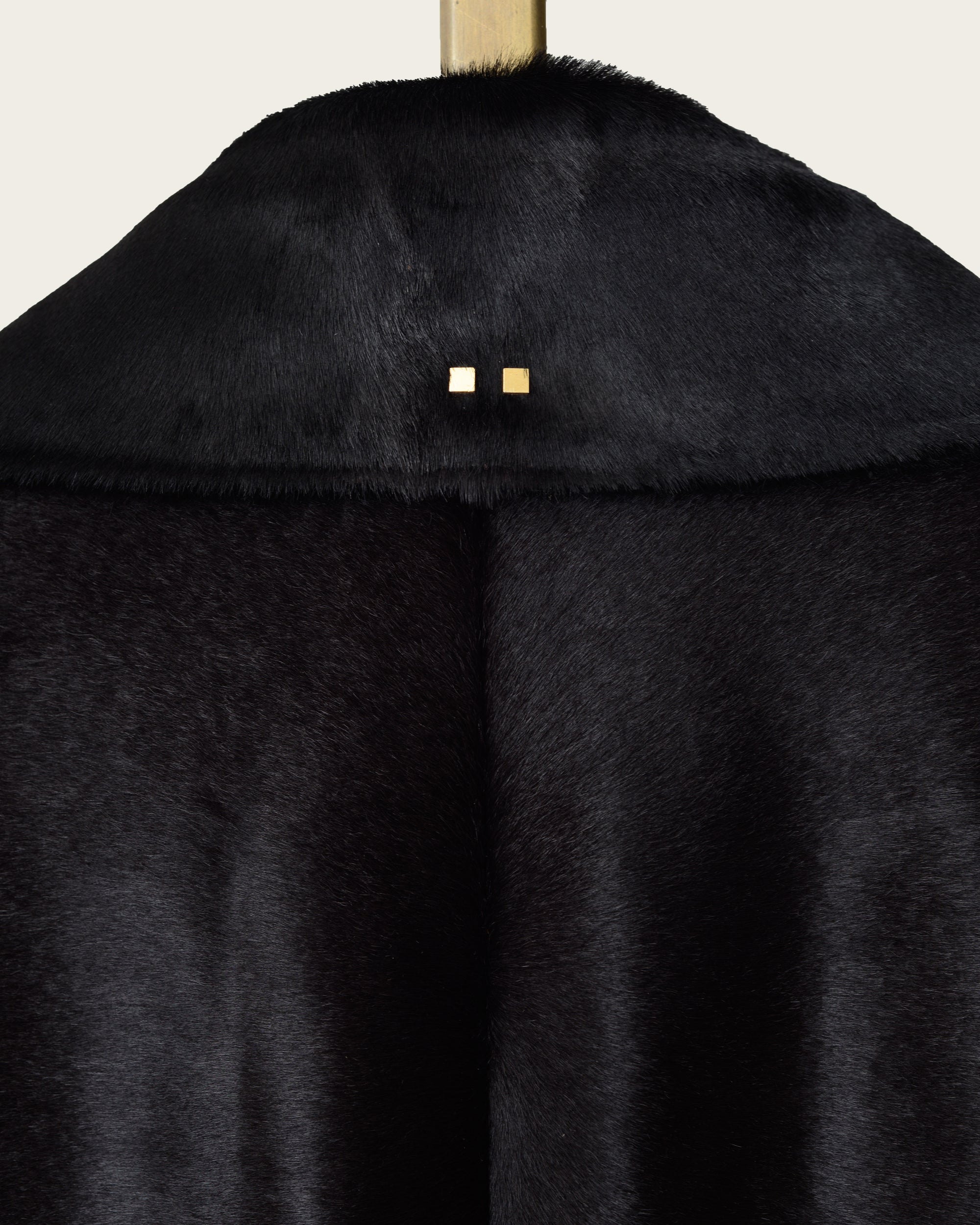 The Condor Peacoat: Cedar Brown HairCalf