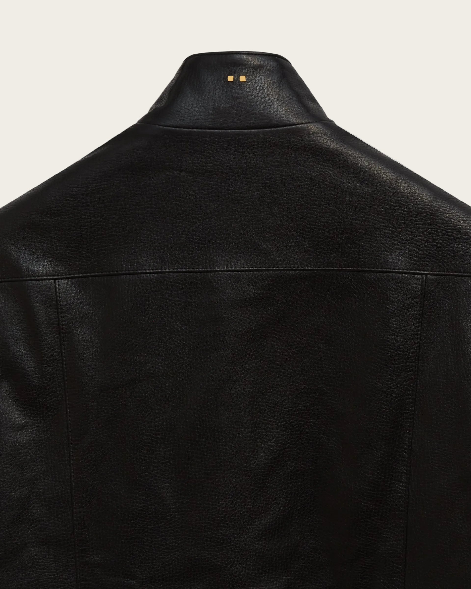 The Davis Jacket: Black Pebbled Lamb