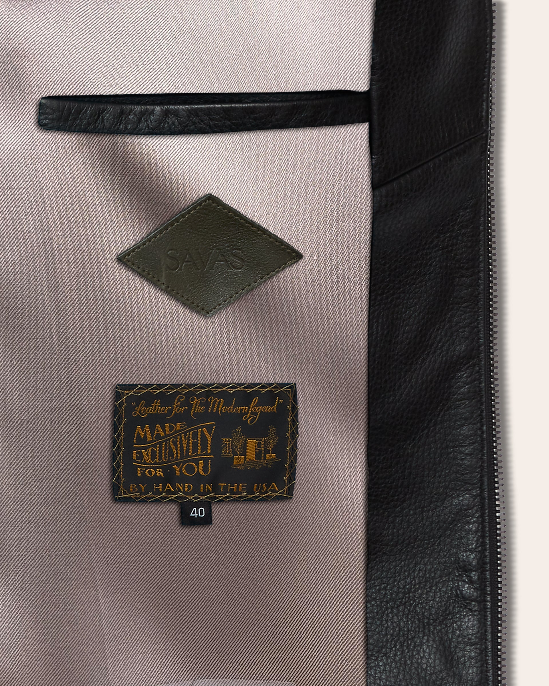 The Davis Jacket: Black Pebbled Lamb