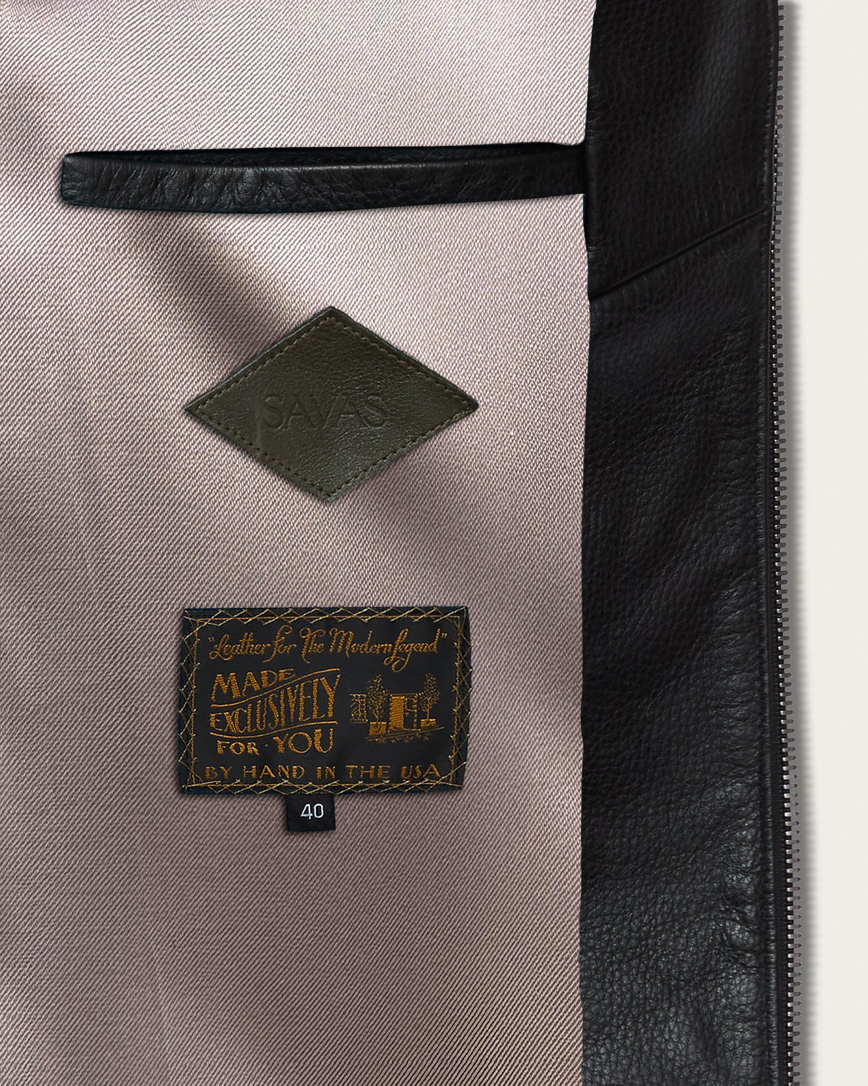 The Davis Jacket: Black Pebbled Lamb