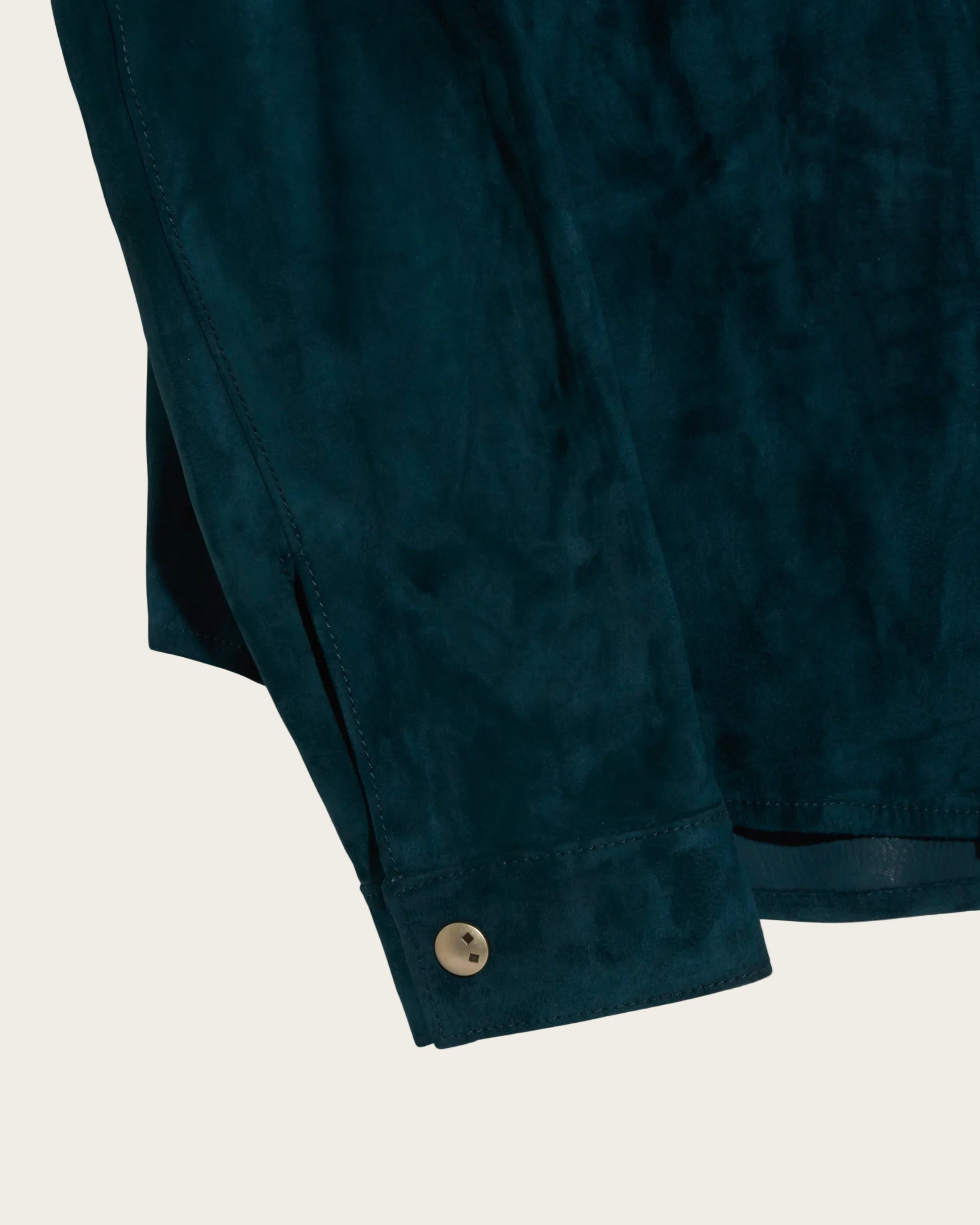 The Lowry Shirt: Bay Blue Wedgewood Calf Suede