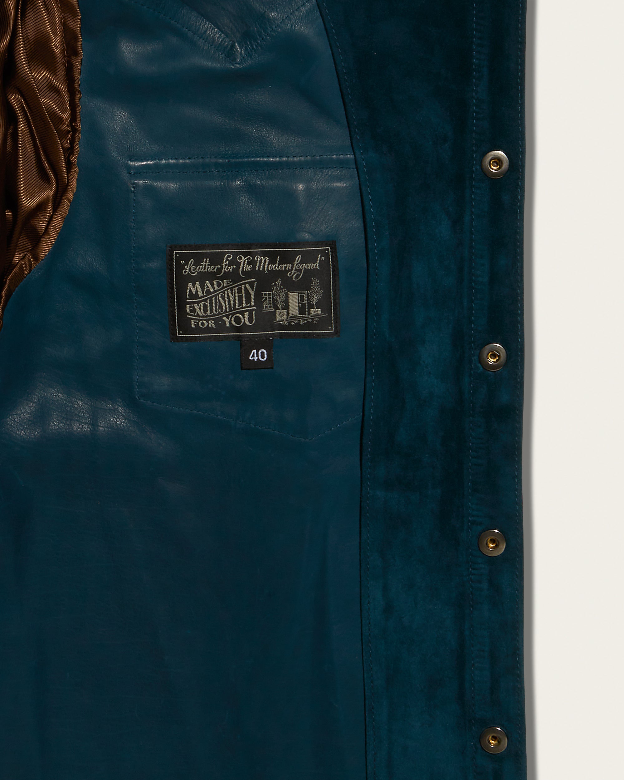 The Lowry Shirt: Bay Blue Wedgewood Calf Suede