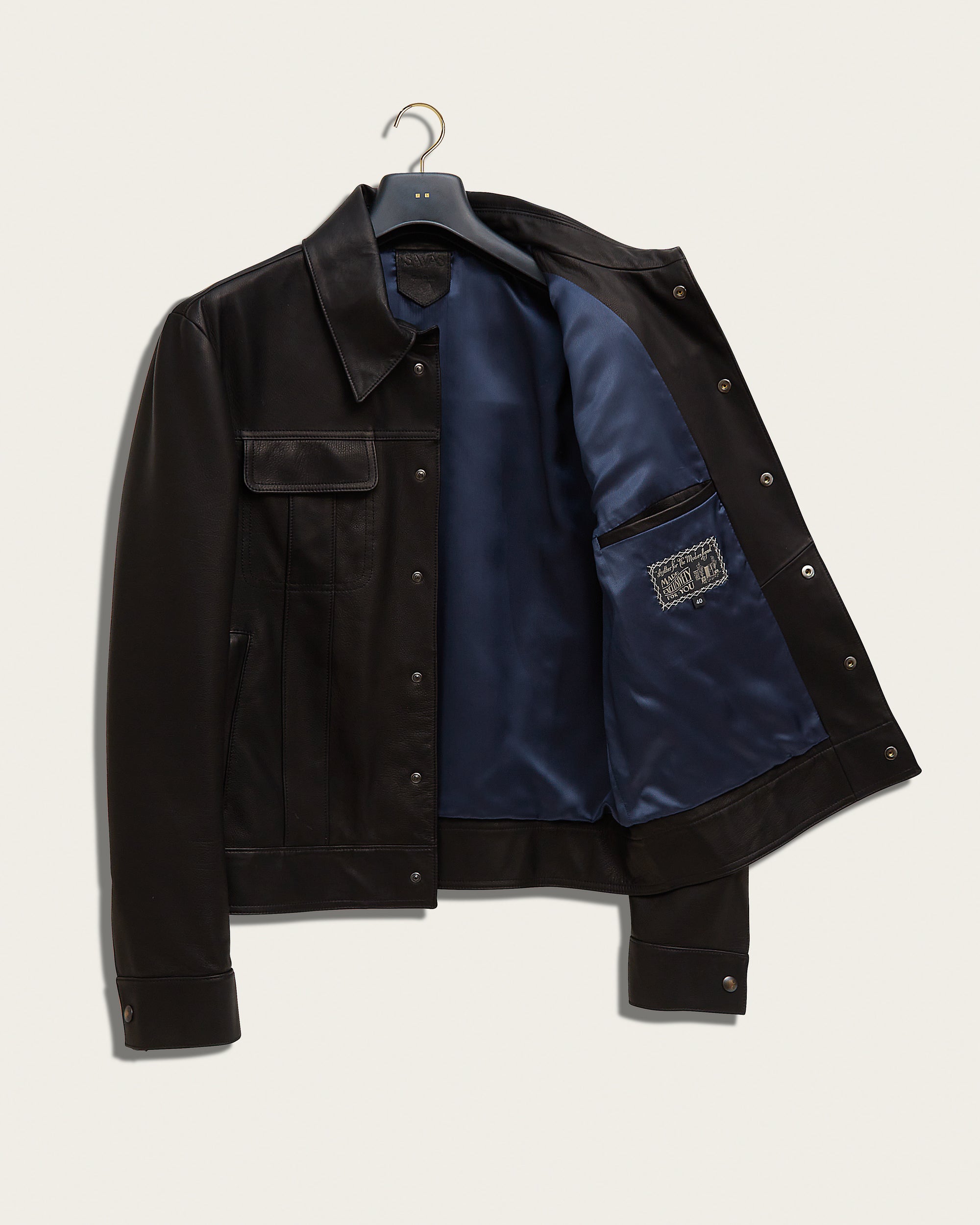 The '68 Jacket: Black Seta Calf