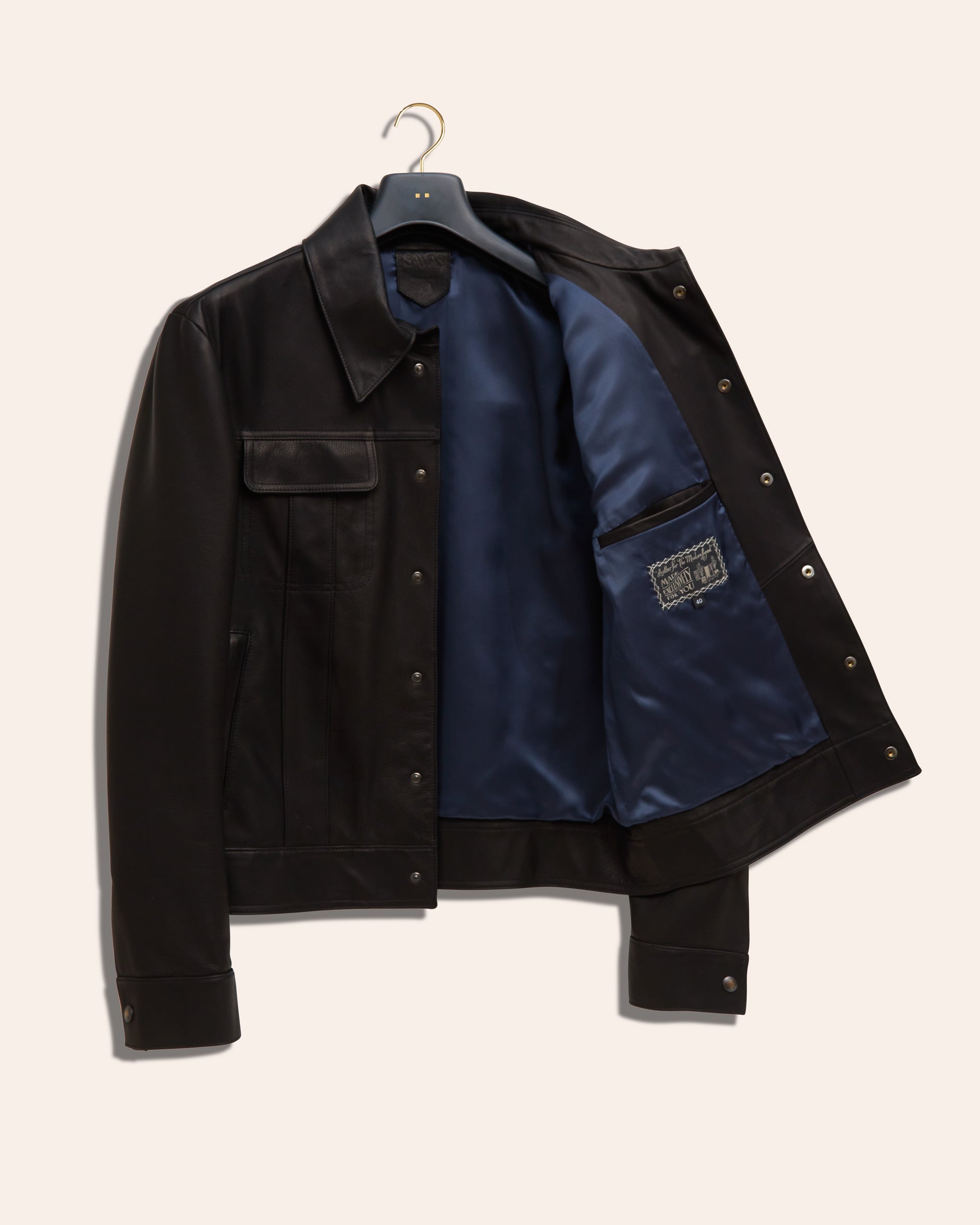 The '68 Jacket: Black Seta Calf
