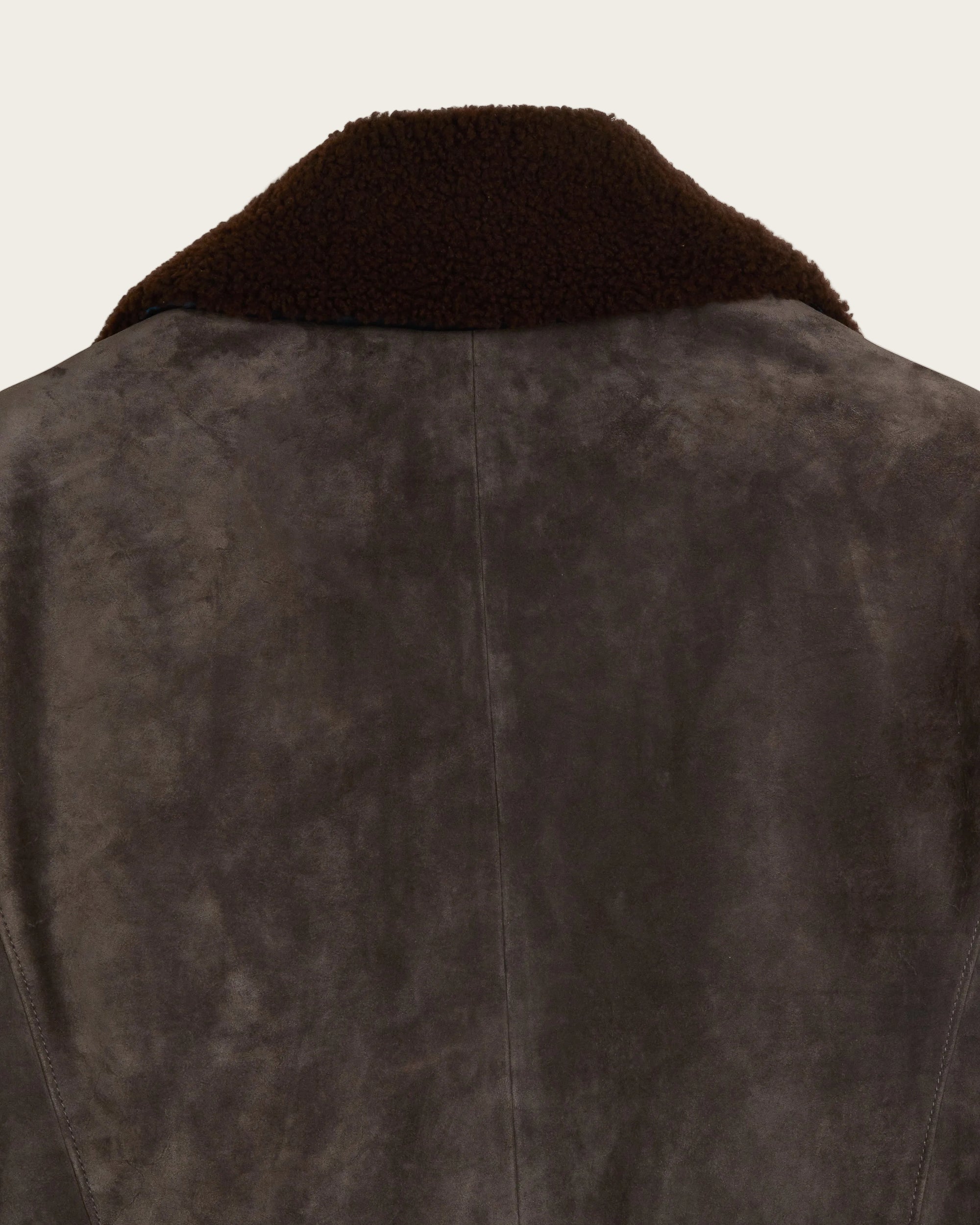 The Condor Peacoat: Basalt Wedgewood Calf Suede