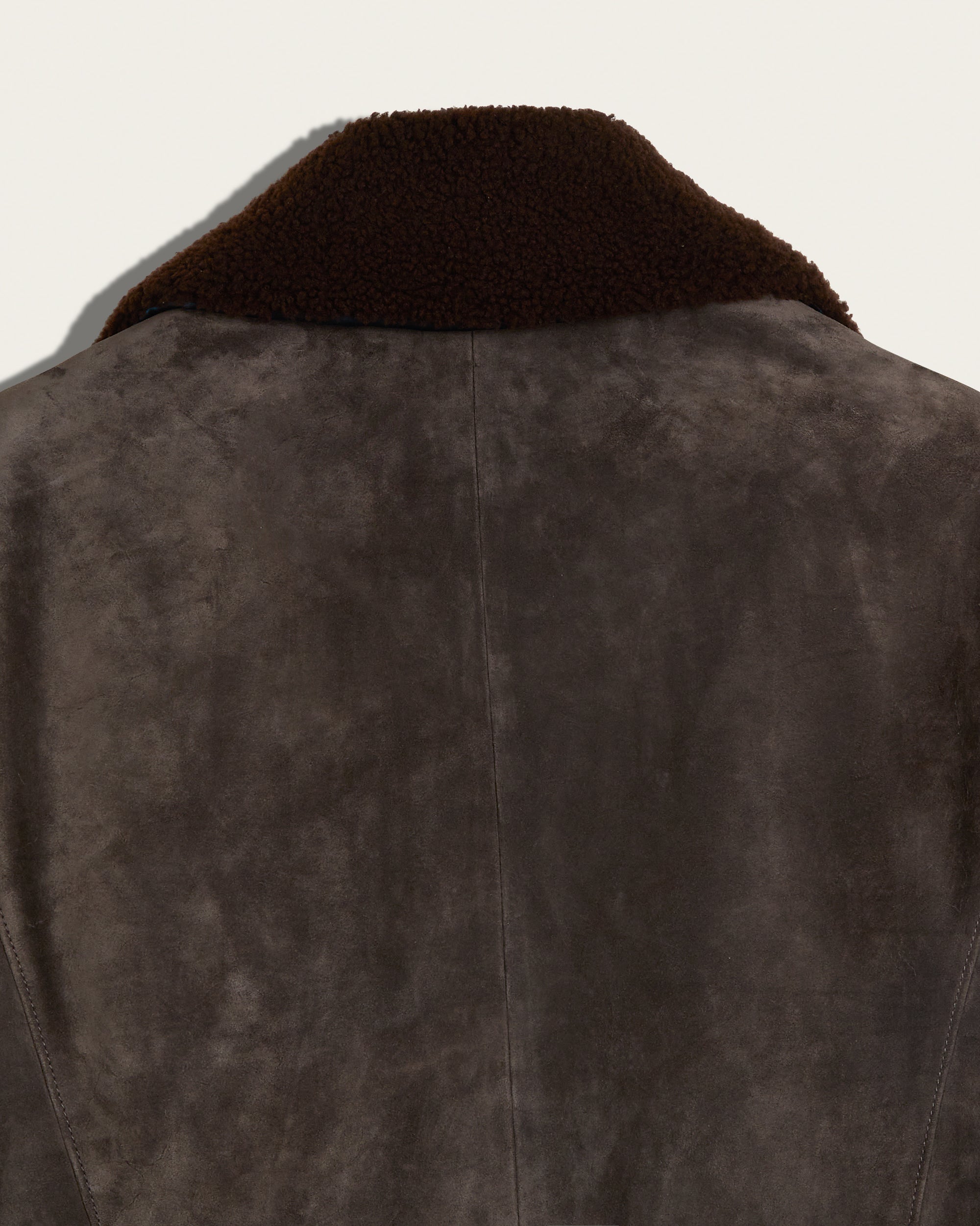 The Condor Peacoat: Basalt Wedgewood Calf Suede