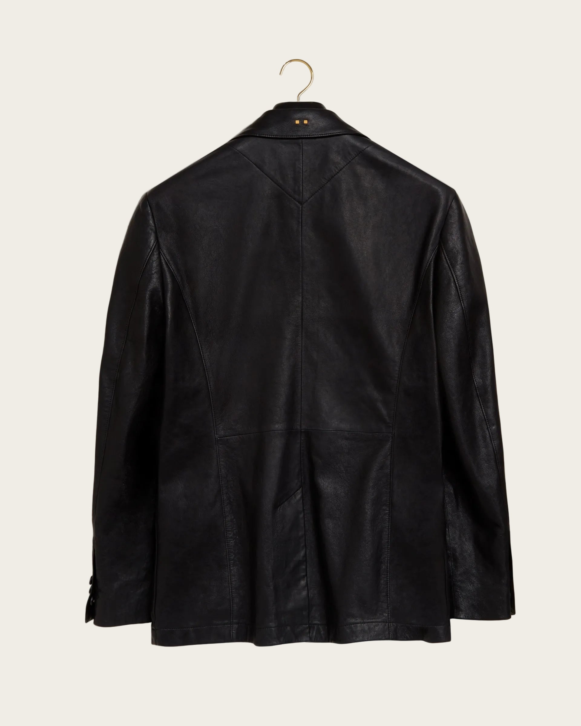 The Owens Jacket: Black Oiled Lamb