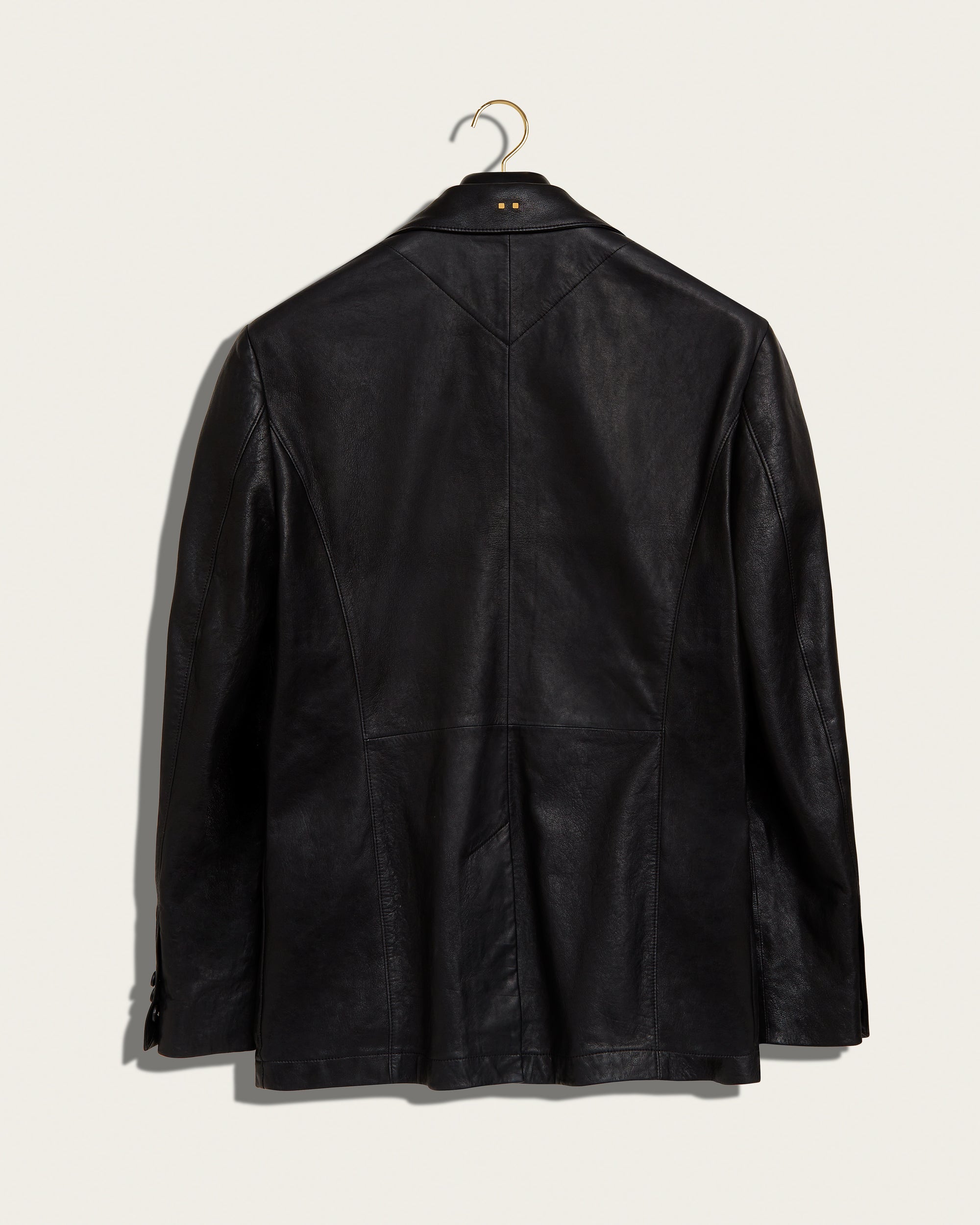 The Owens Jacket: Black Oiled Lamb