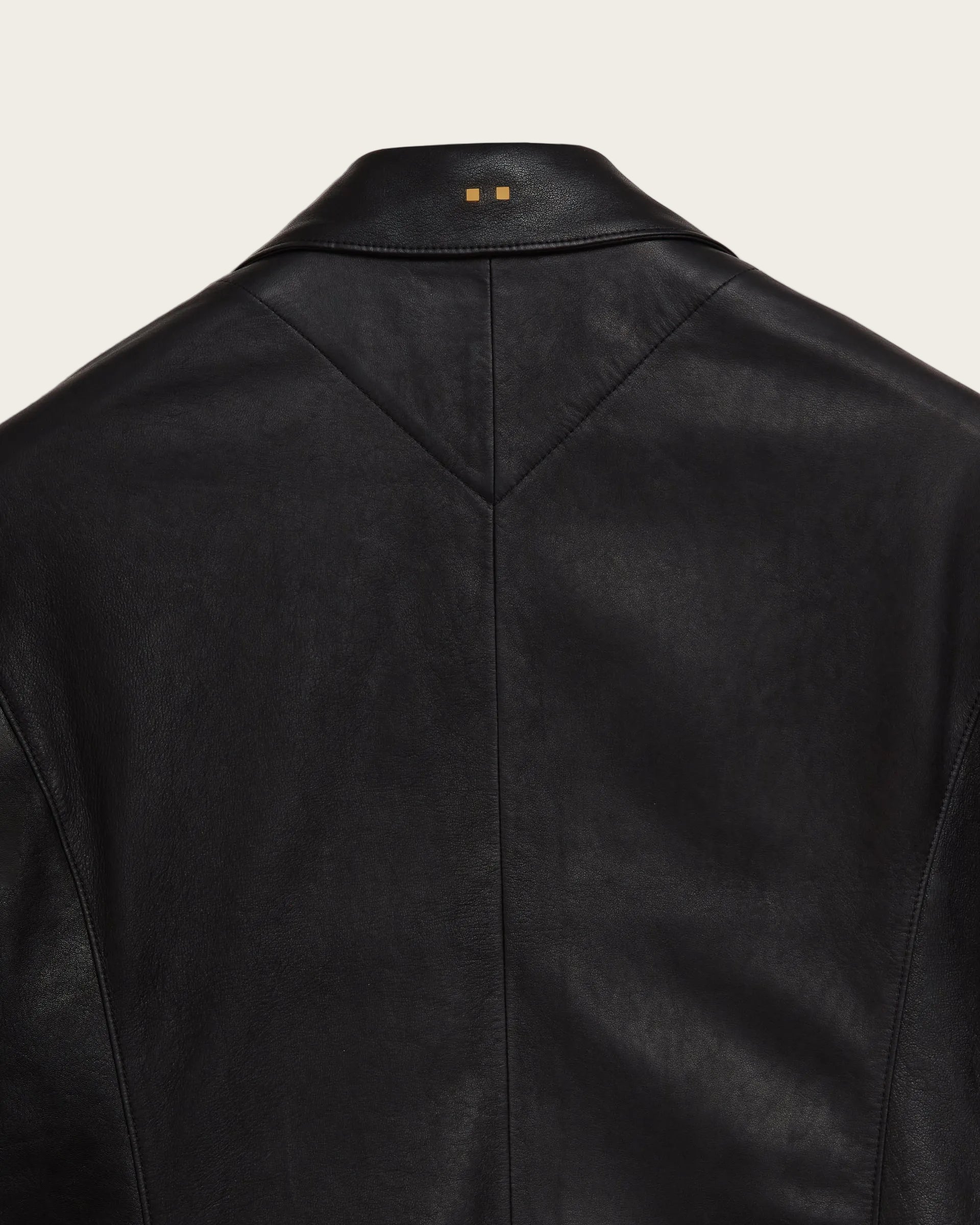 The Owens Jacket: Black Oiled Lamb
