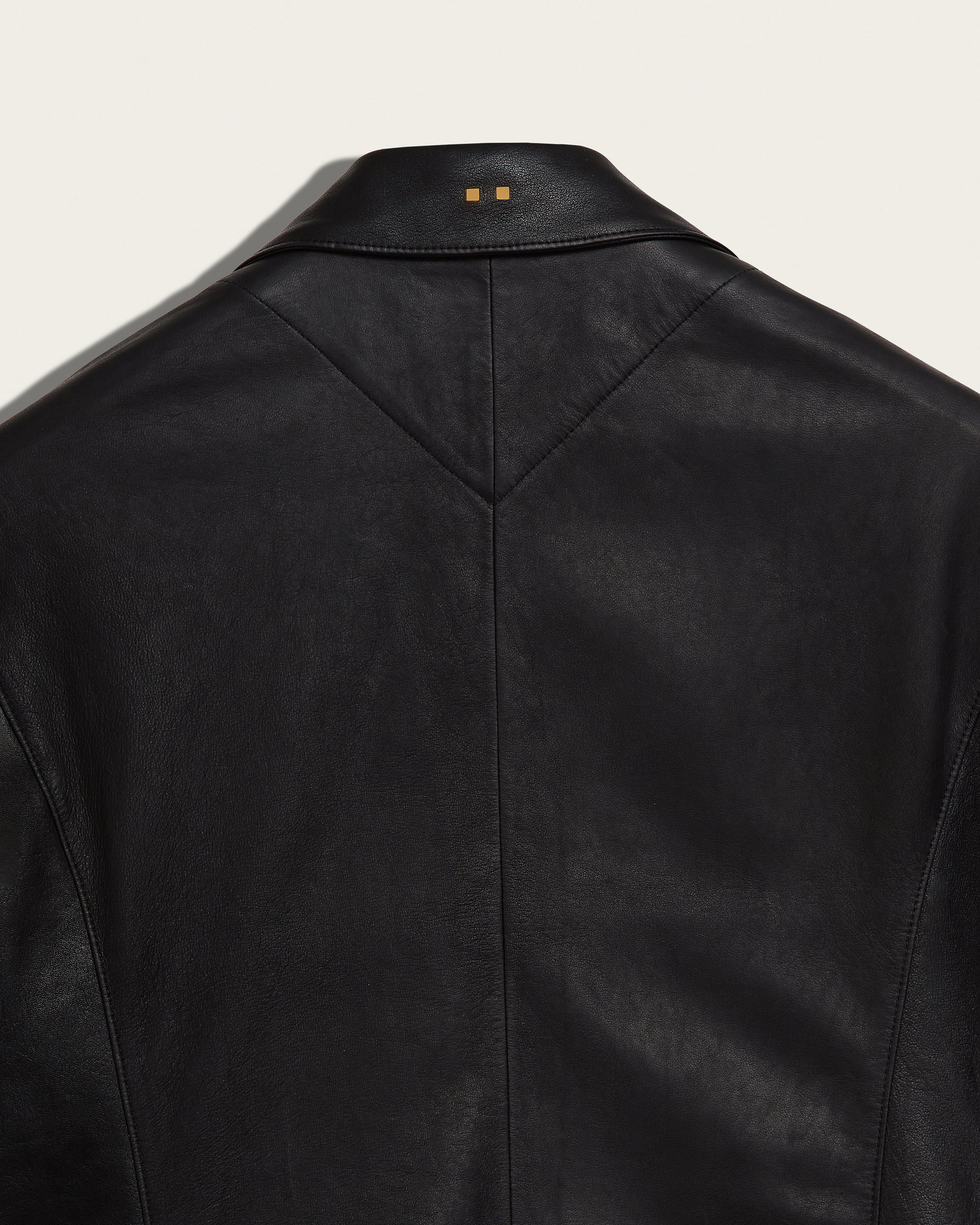 The Owens Jacket: Black Oiled Lamb