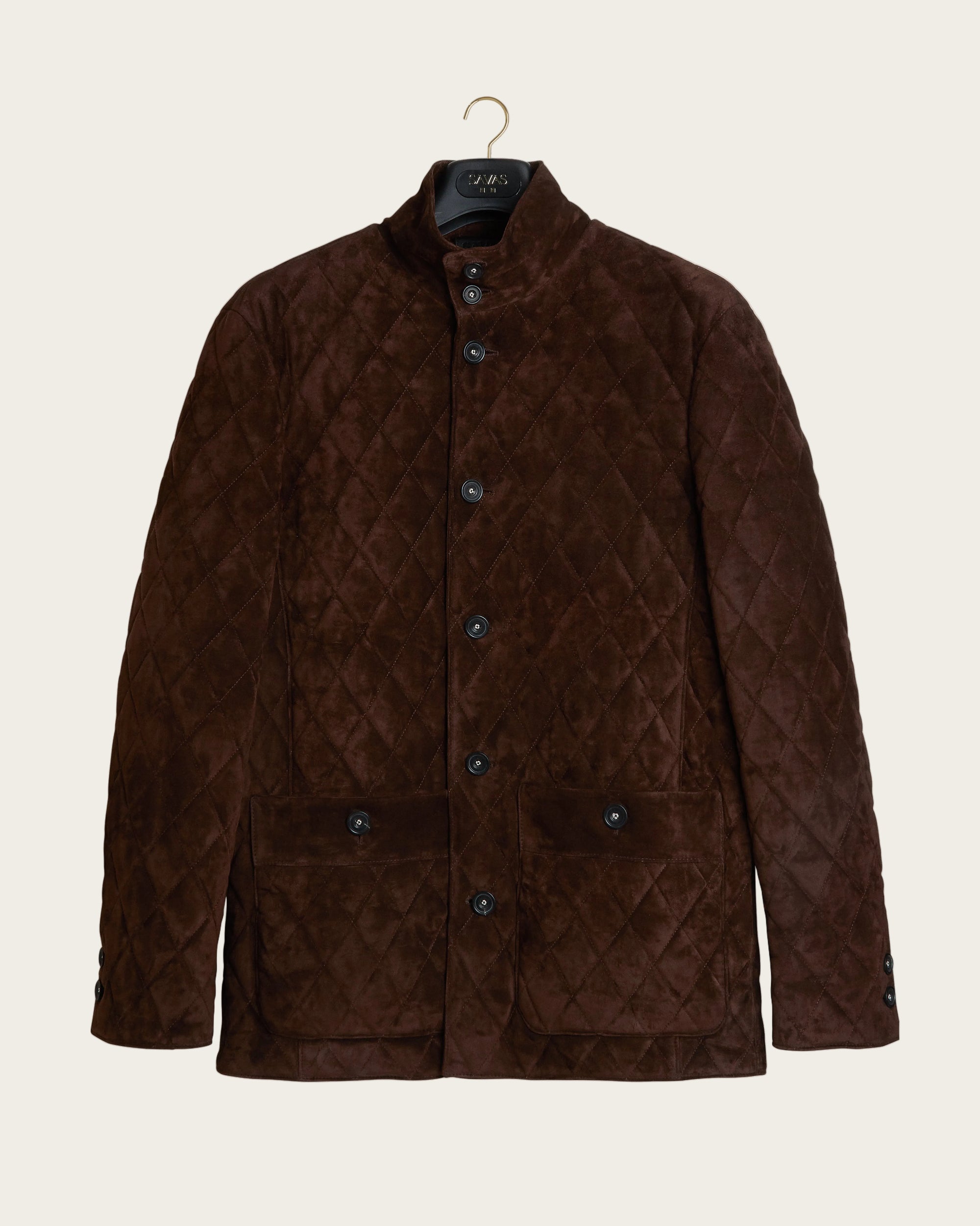 The Poet Jacket: Chestnut Wedgewood Calf Suede
