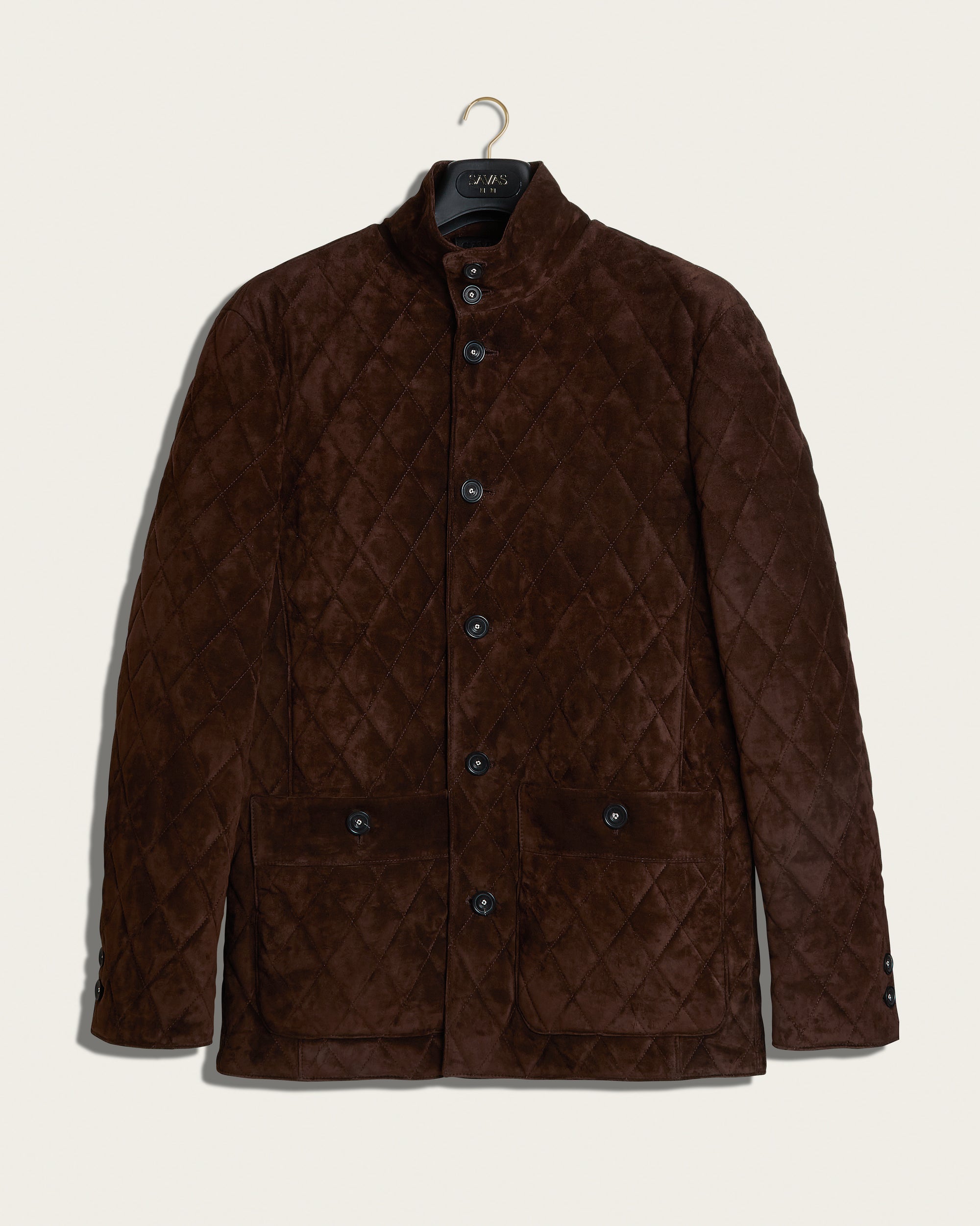 The Poet Jacket: Chestnut Wedgewood Calf Suede
