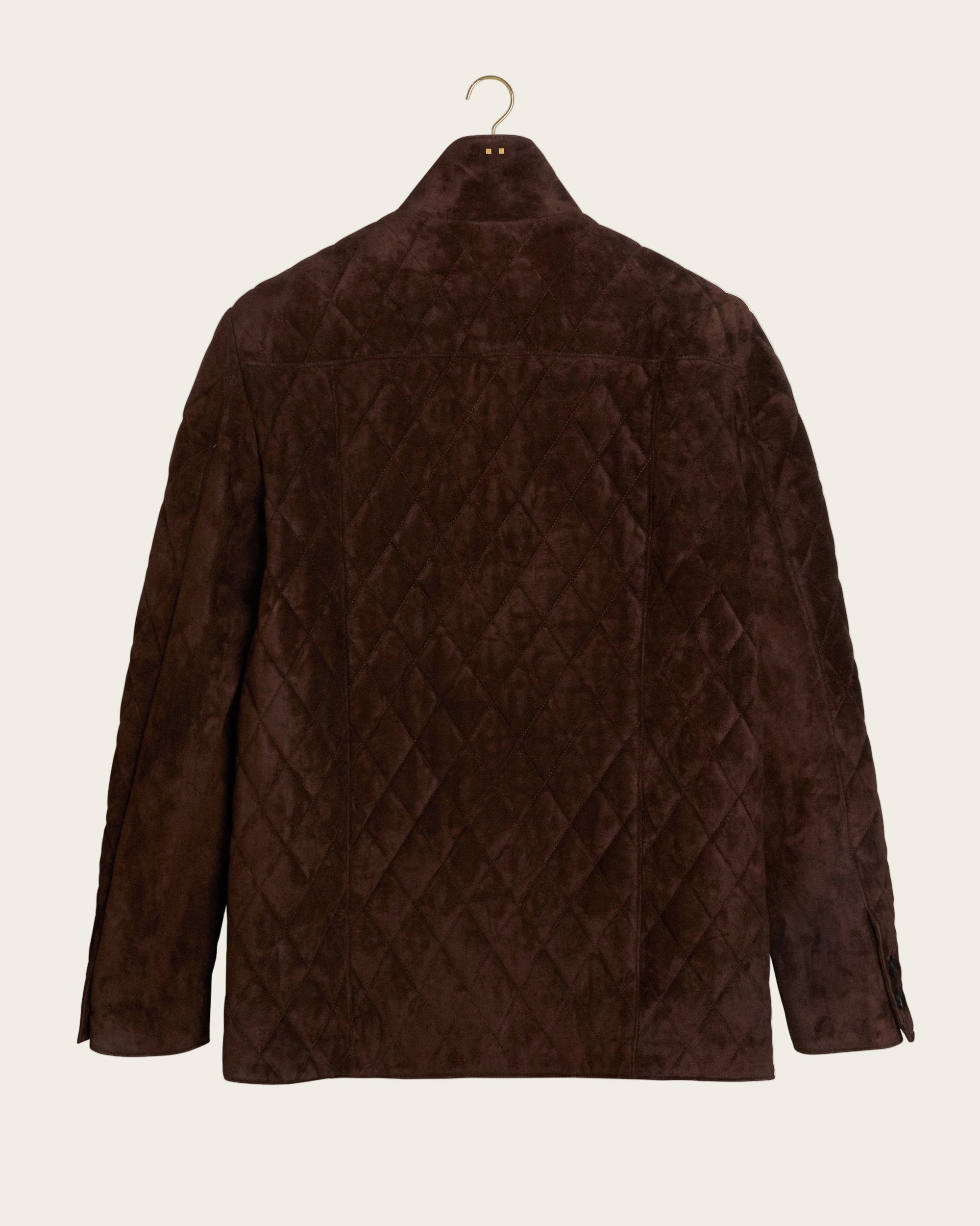 The Poet Jacket: Chestnut Wedgewood Calf Suede