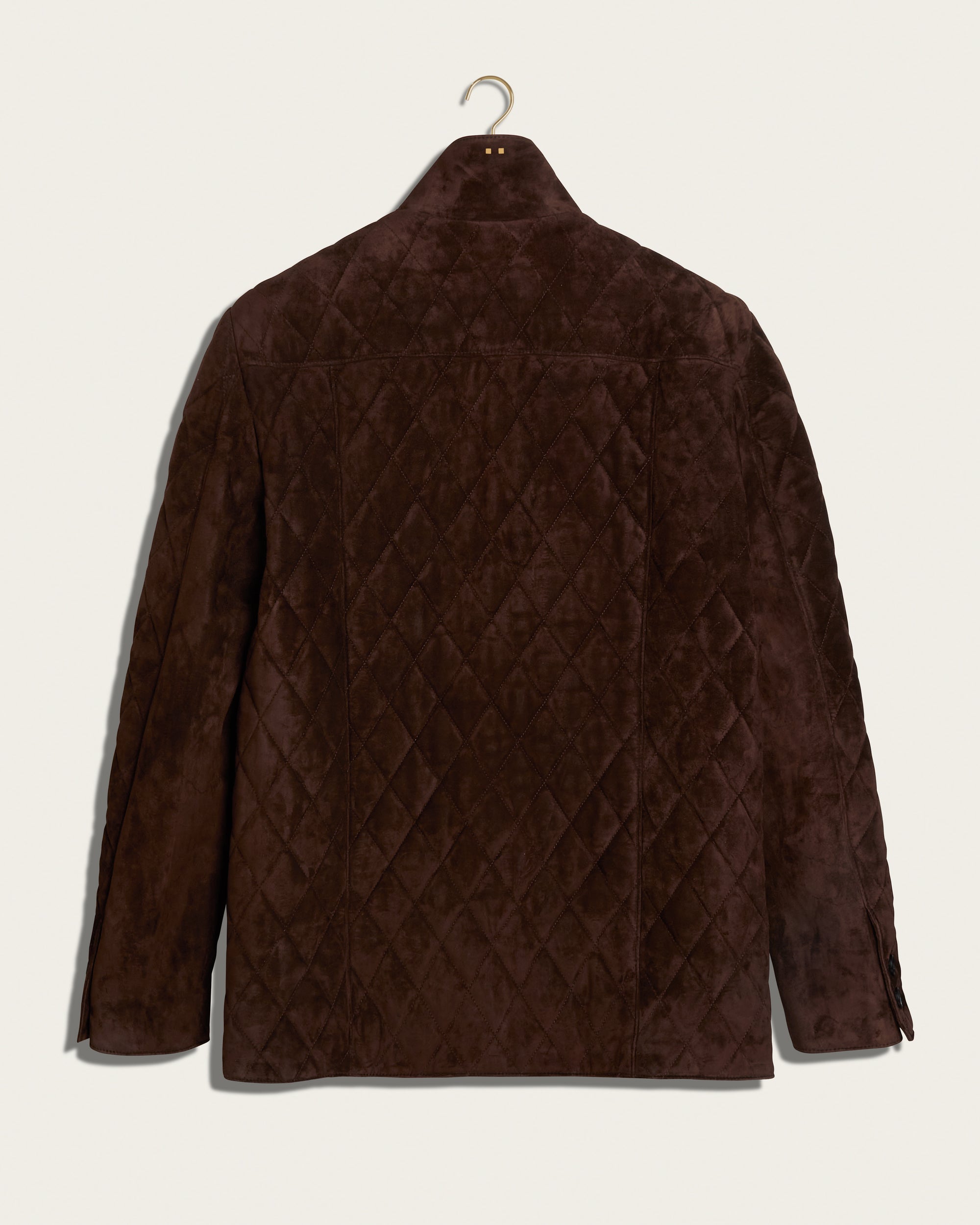 The Poet Jacket: Chestnut Wedgewood Calf Suede