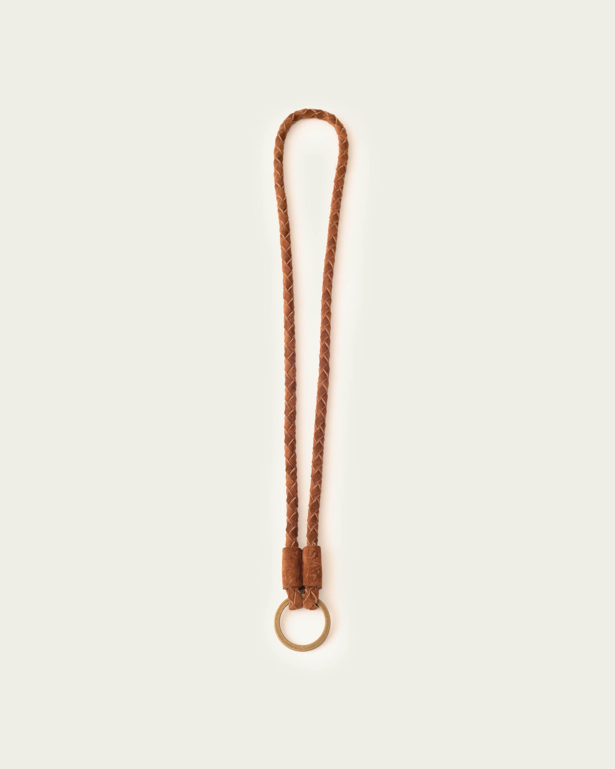 The Key Lasso: Walnut Suede (18" w/ Small Ring)