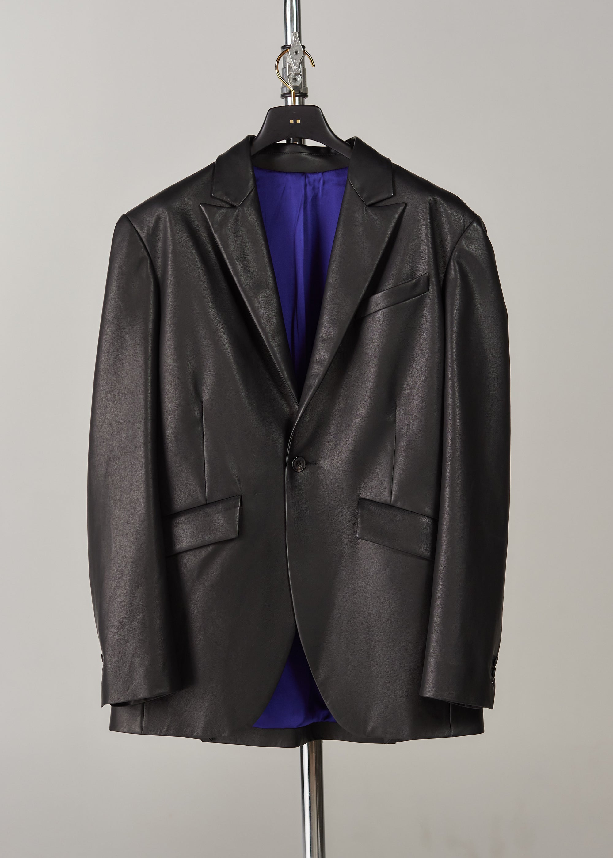 LNO Dinner Jacket - Black Calf Leather Size 42
