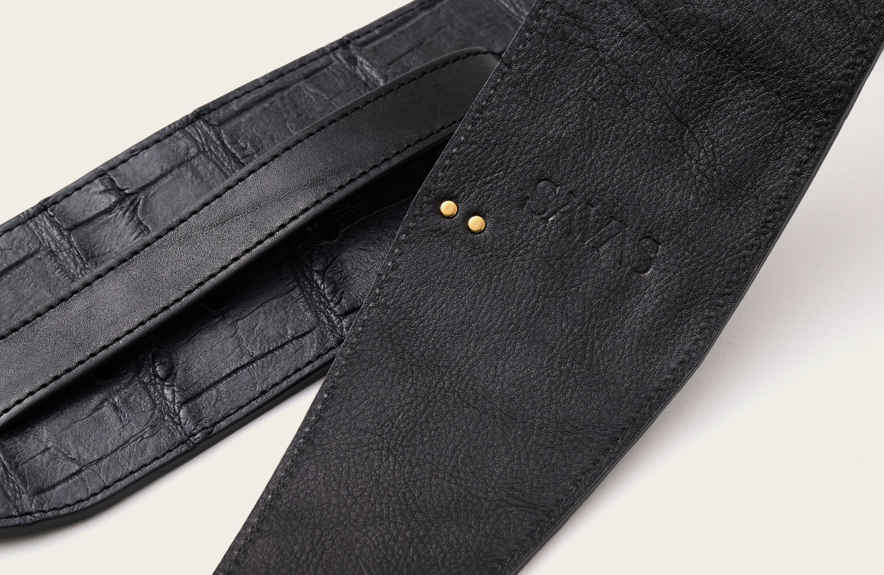 Pre-Order The Guitar Strap: Black Alligator
