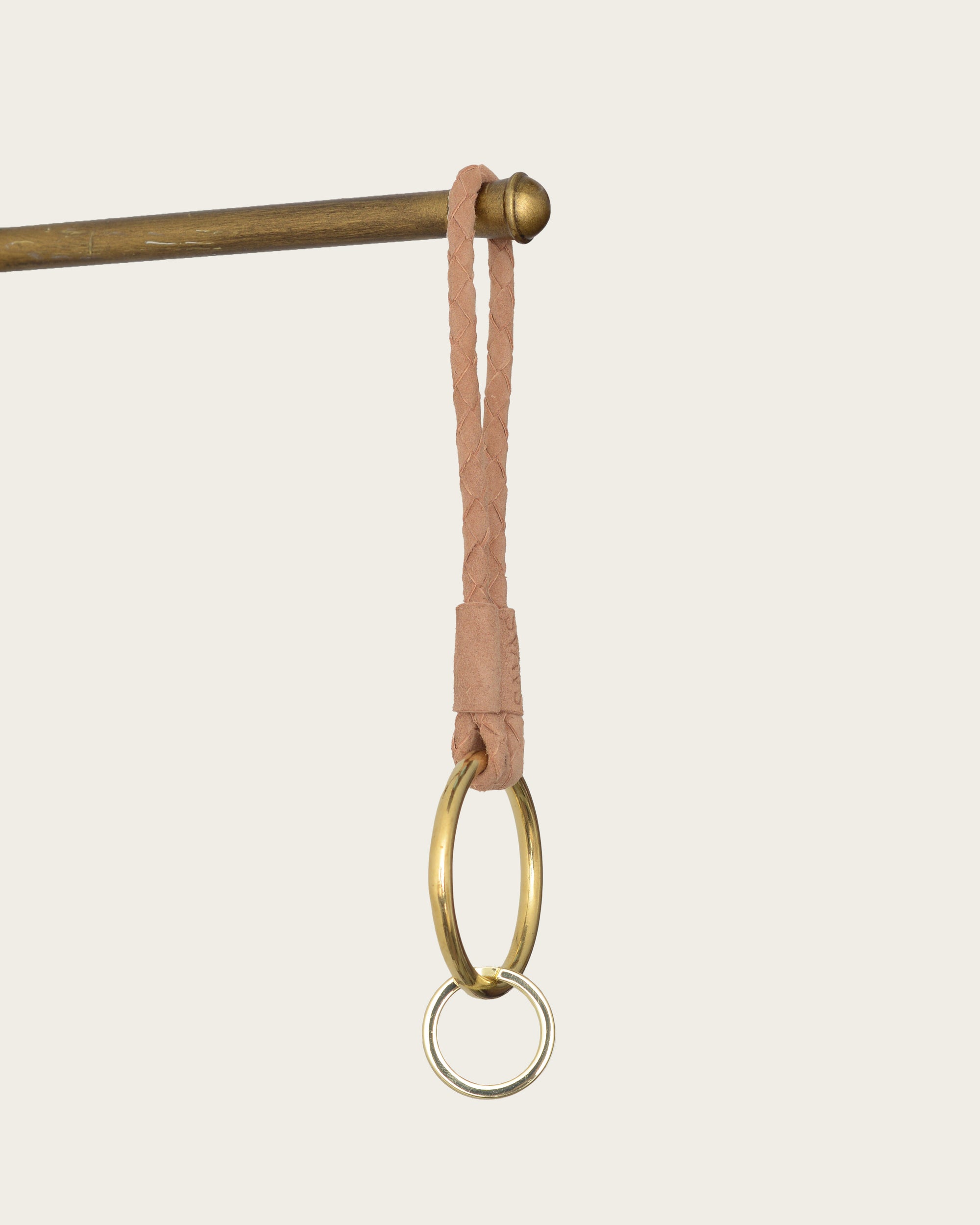The Key Lasso: Blush Suede (6" w/ Big Ring)
