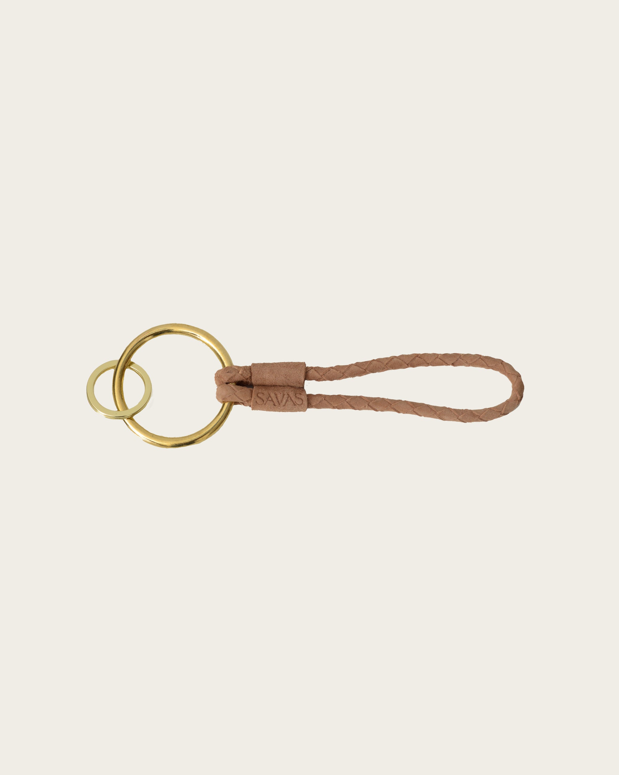 The Key Lasso: Blush Suede (6" w/ Big Ring)