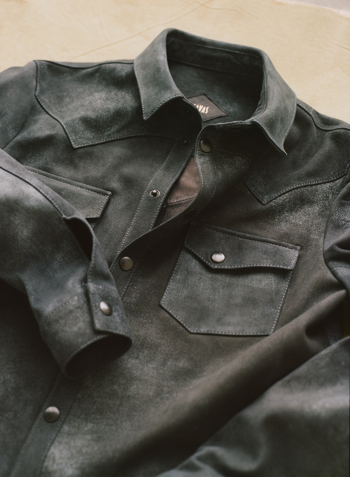  Close-up image of a Savas jacket.