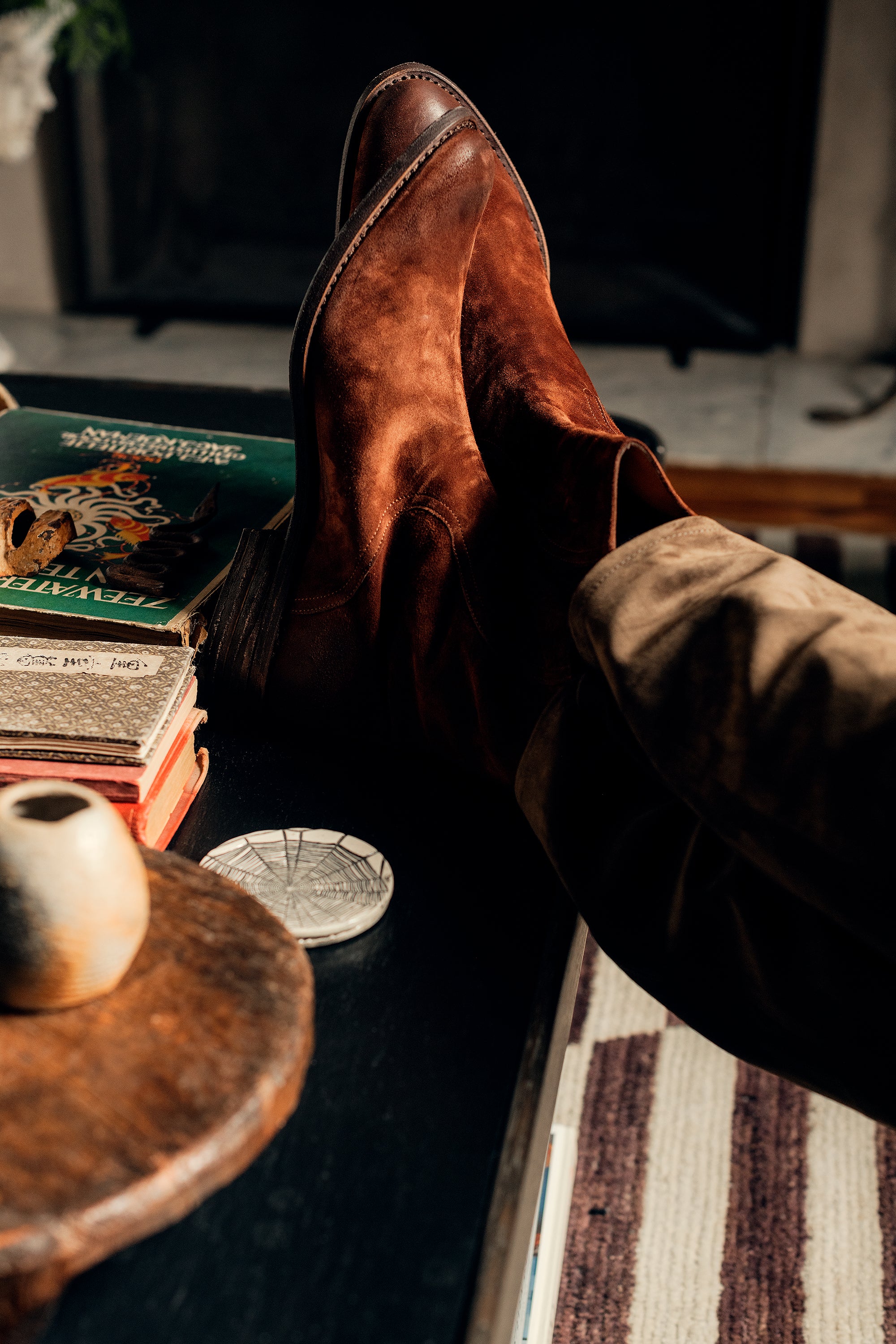 The Legend Boot: Rosewood - Men's Suede Work Boot