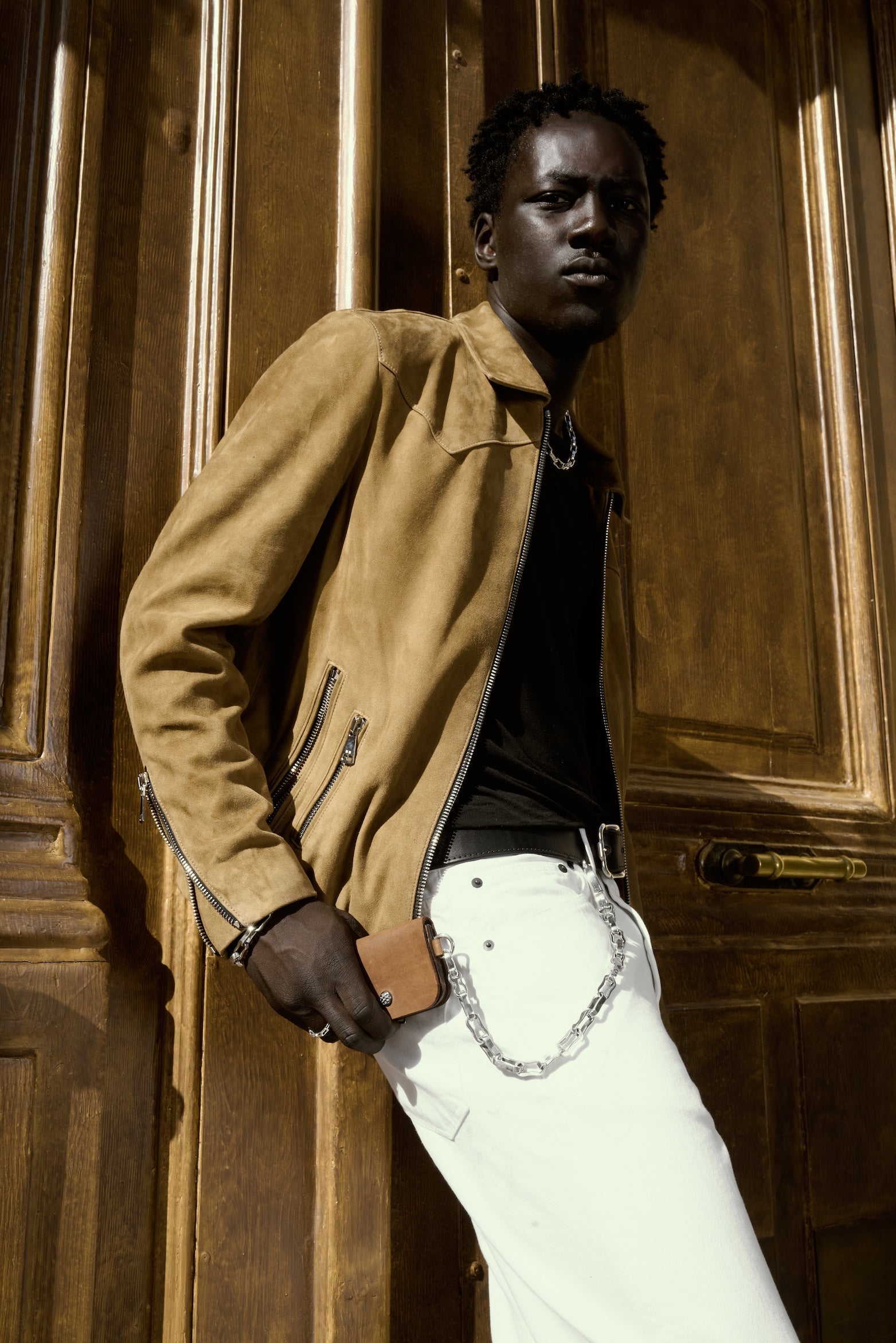 The Legend Jacket: Camel Hyde Lamb Suede