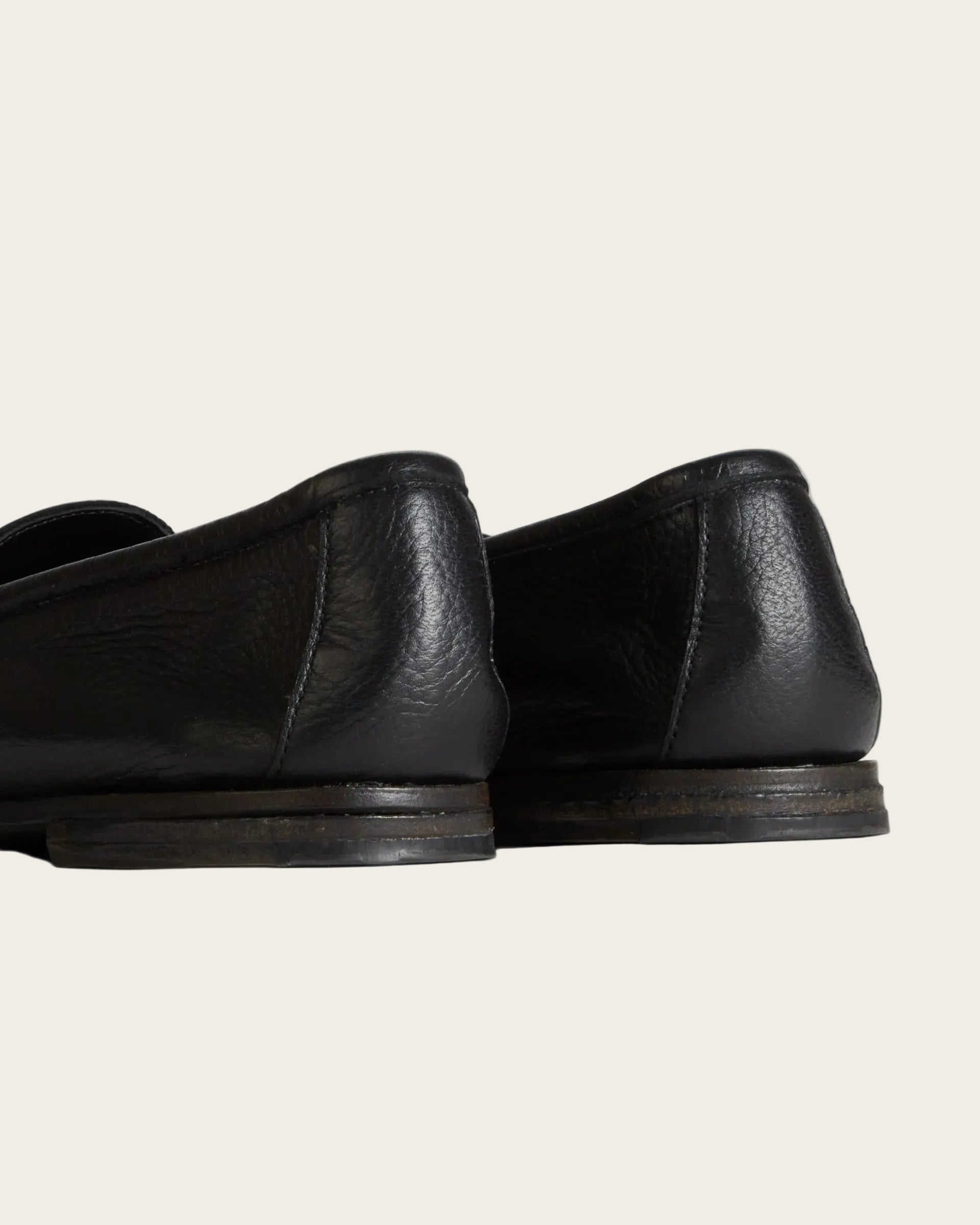 The Coyle Loafer: Black Pebbled Deer