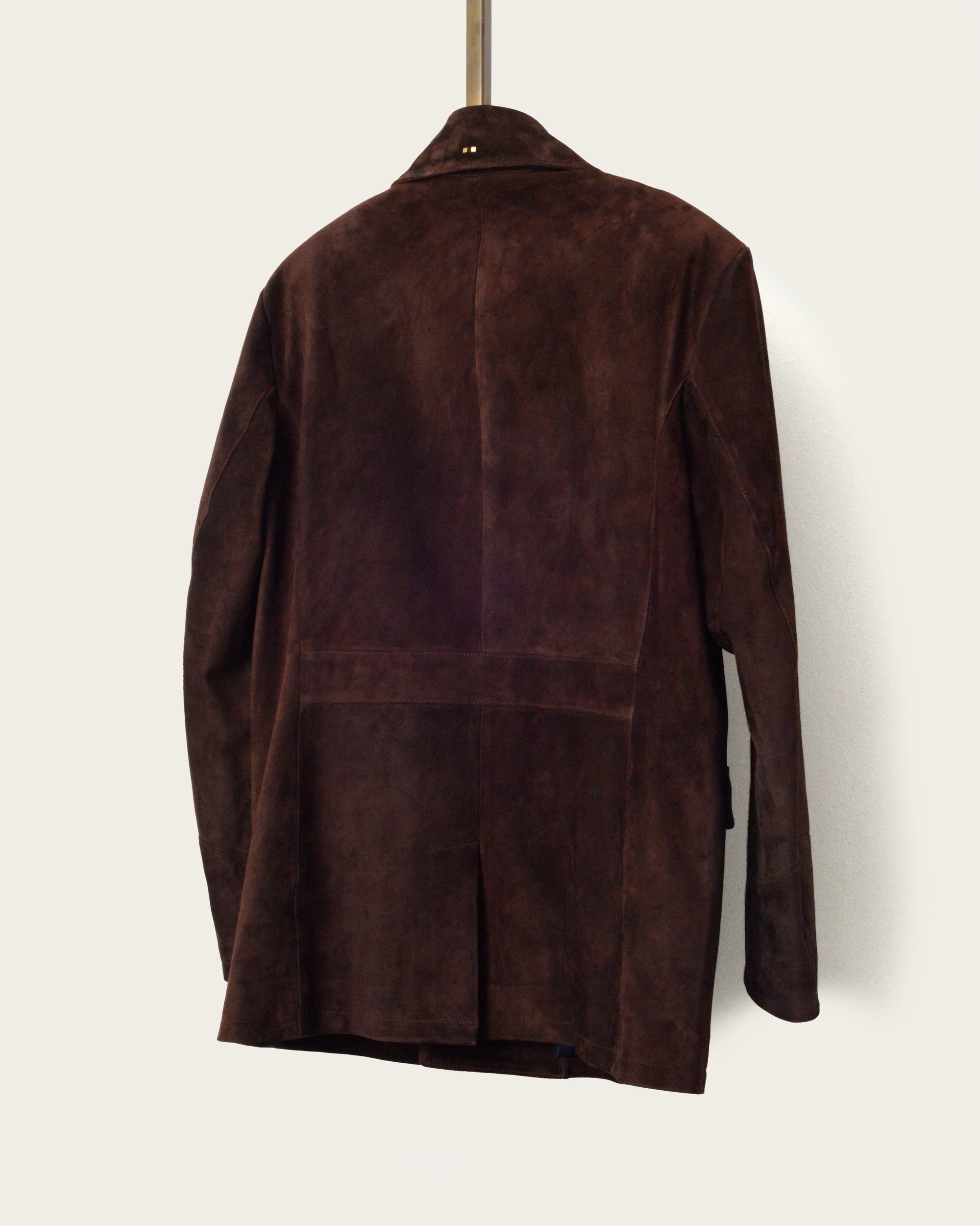 The Condor Peacoat: Hickory Suede