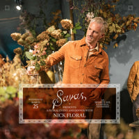 Nick Floral Event invite at Savas Wednesday March 25, 2026