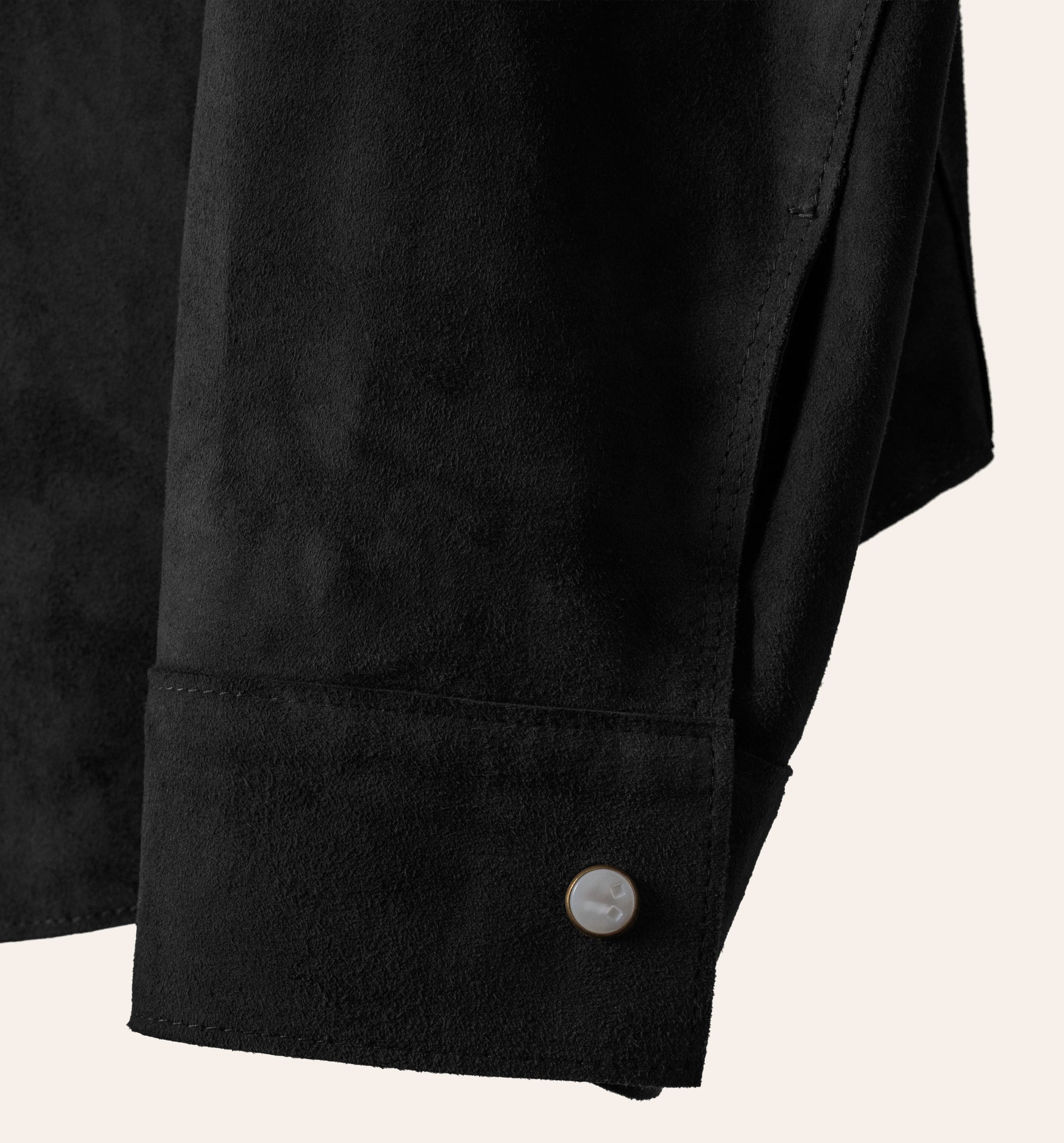 The Aspen Shirt: Black Harpeth Goat Suede