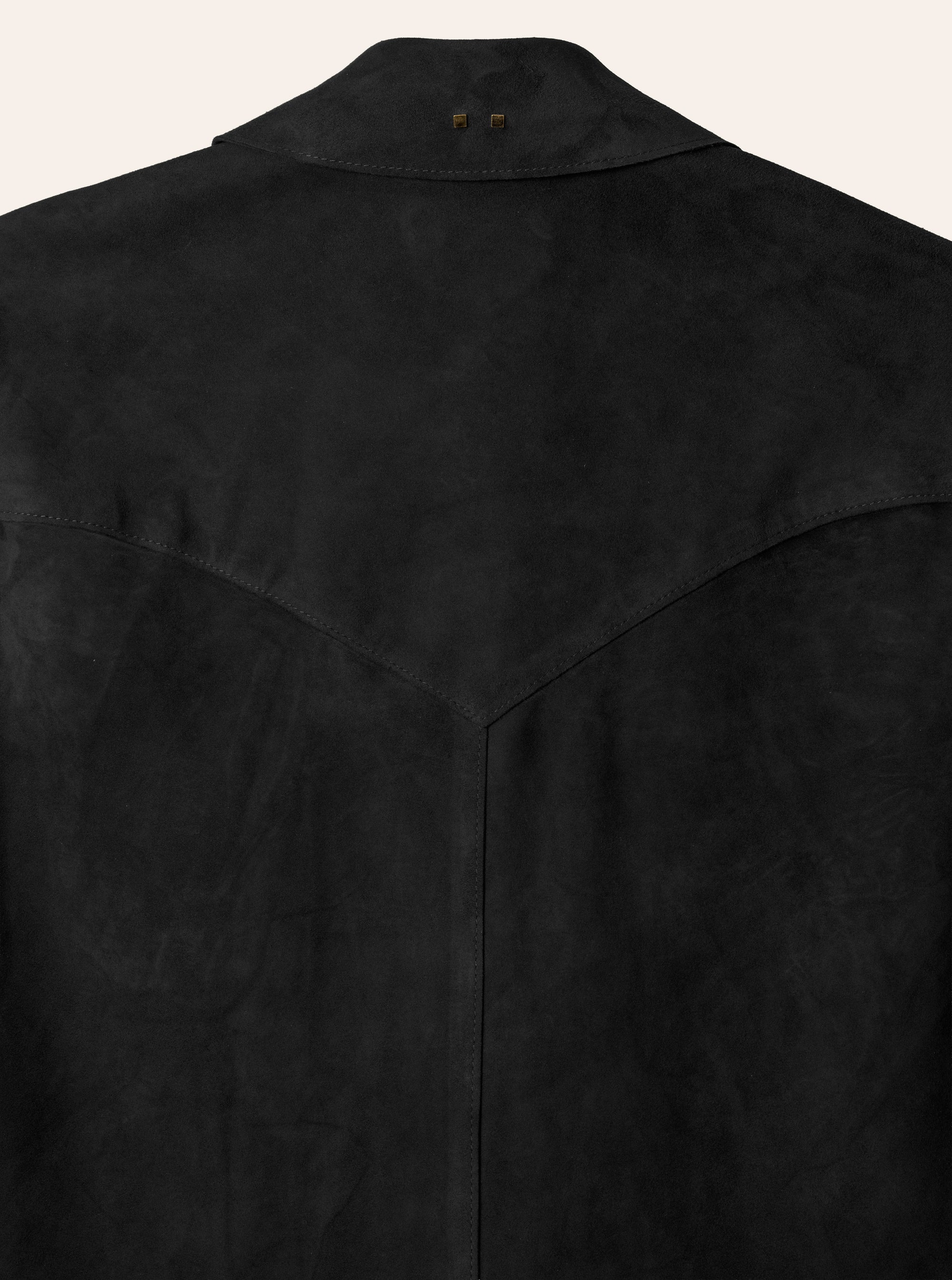 The Aspen Shirt: Black Harpeth Goat Suede