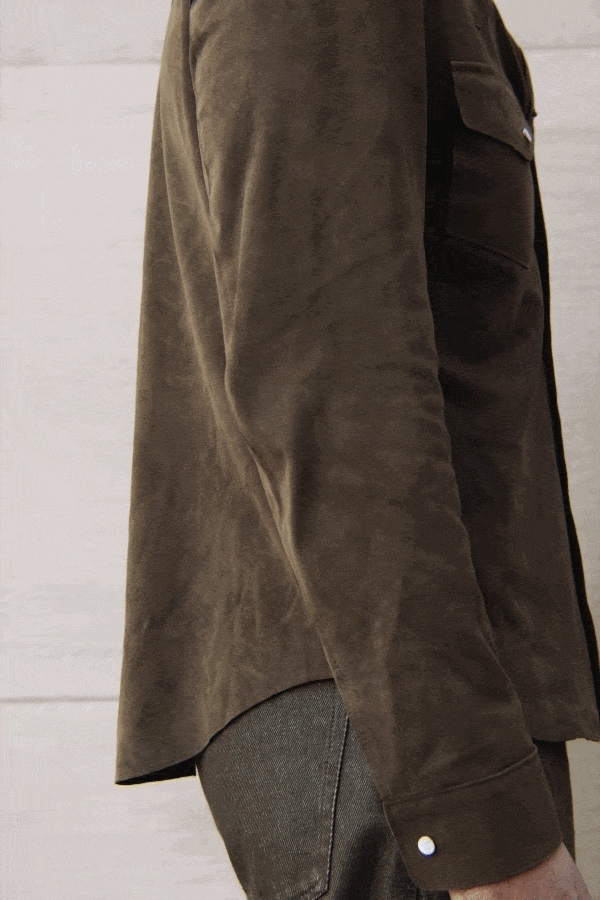 The Aspen Shirt: Military Harpeth Suede