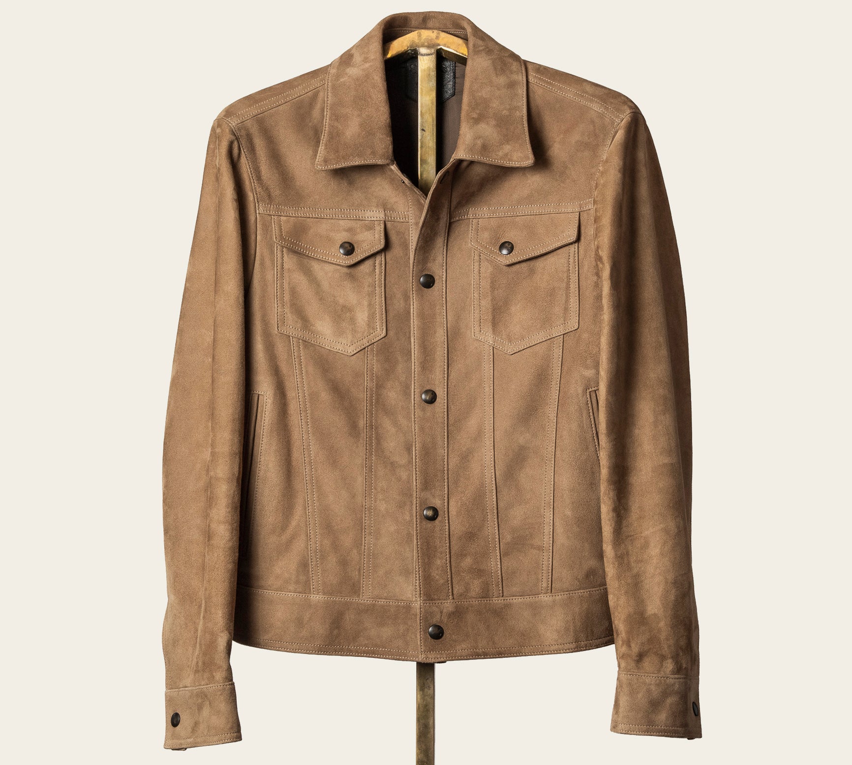 The Denham: Camel Hyde Lamb Suede
