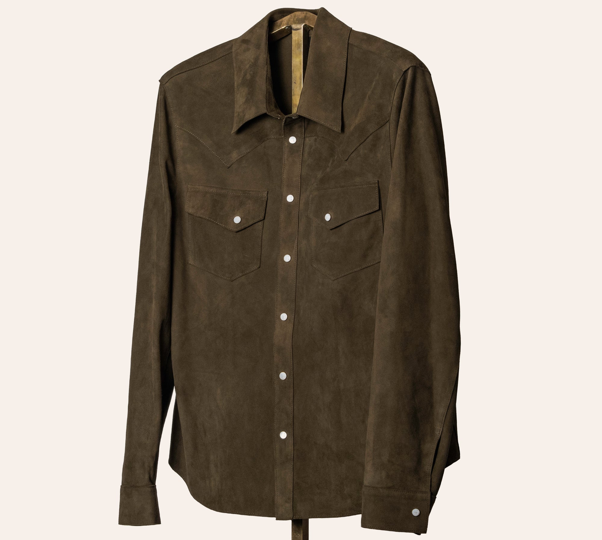 The Aspen Shirt: Military Harpeth Suede