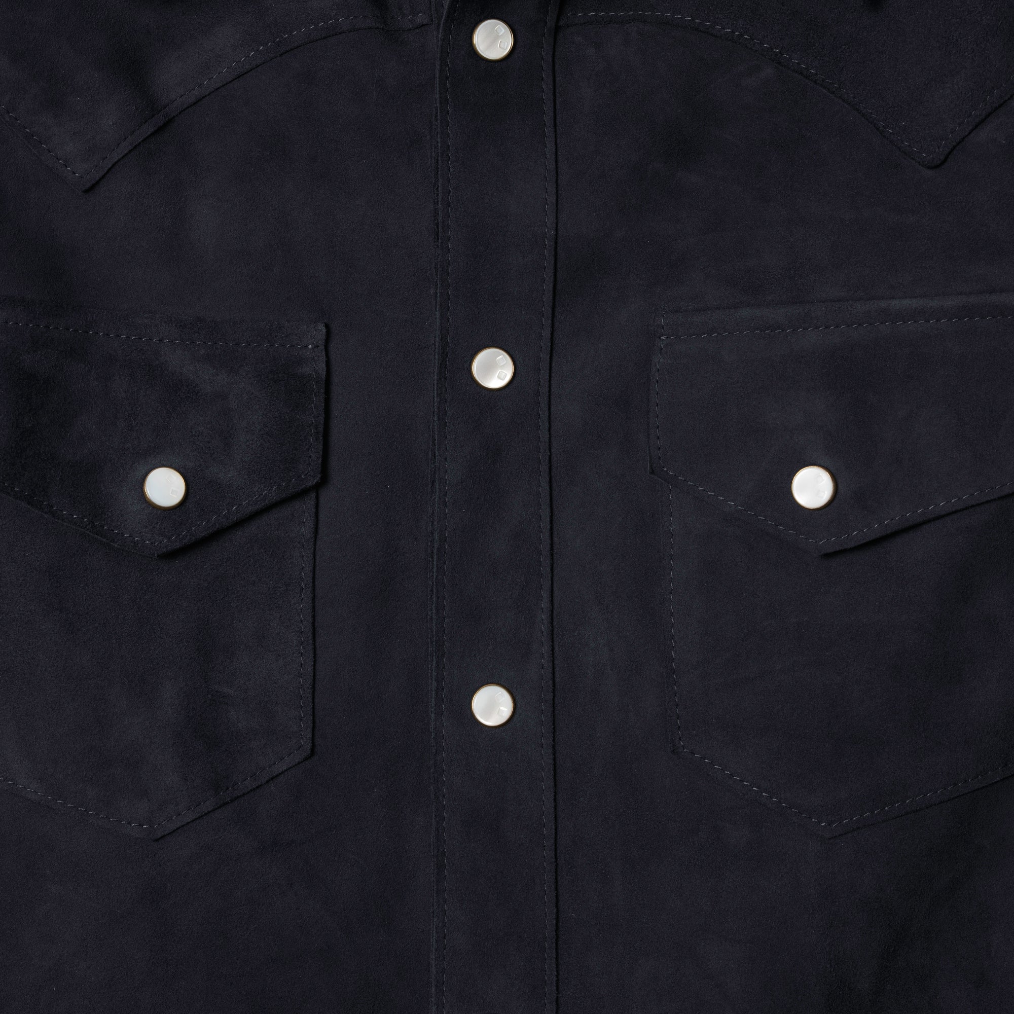 The Aspen Shirt: Navy Harpeth Goat Suede