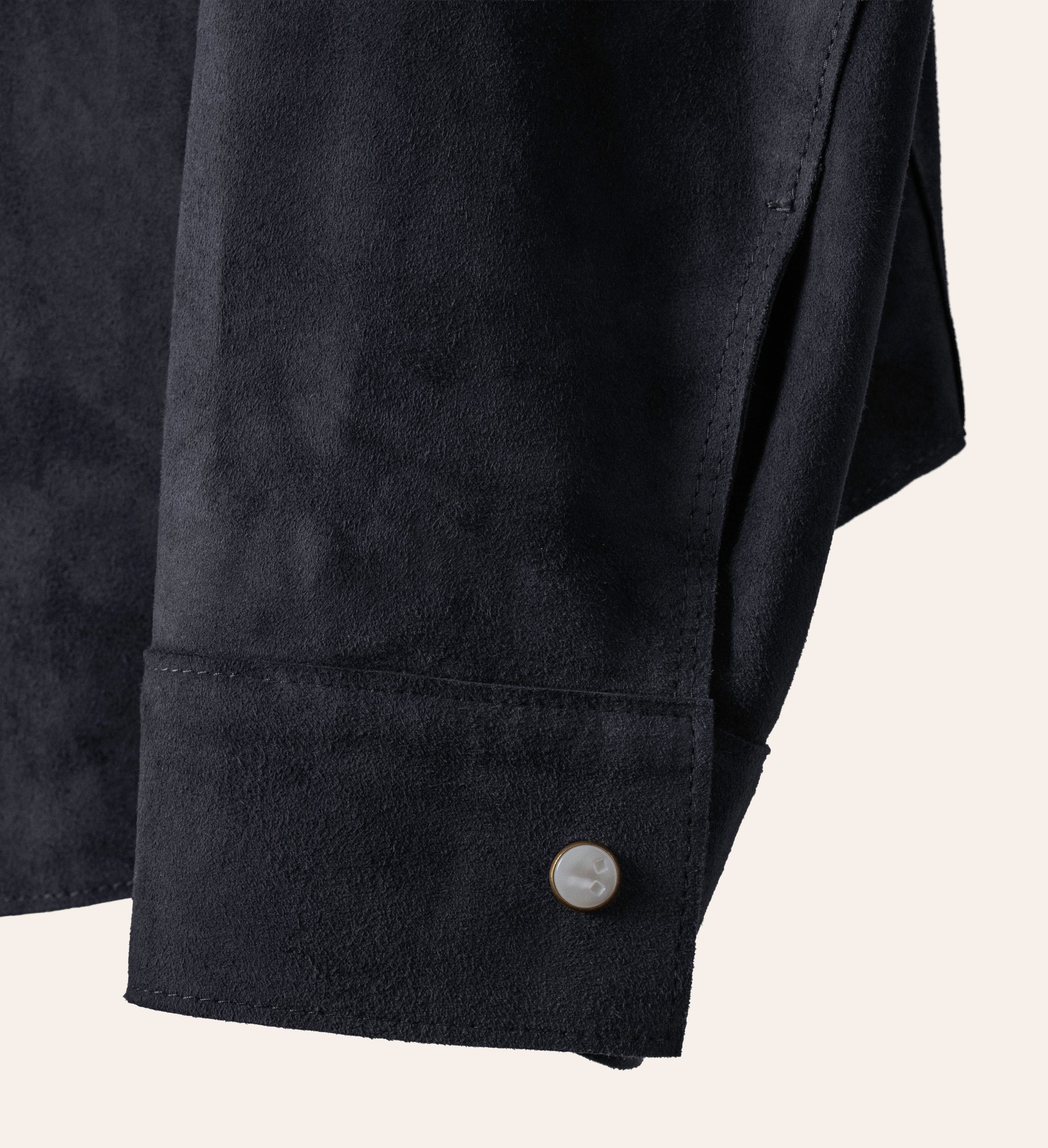 The Aspen Shirt: Navy Harpeth Goat Suede