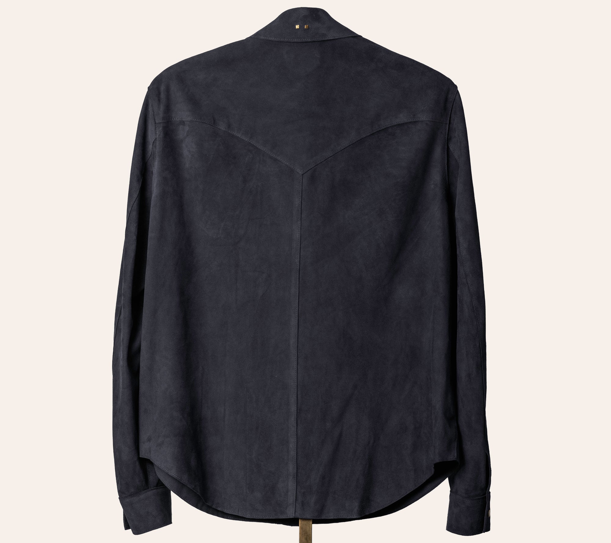 The Aspen Shirt: Navy Harpeth Goat Suede