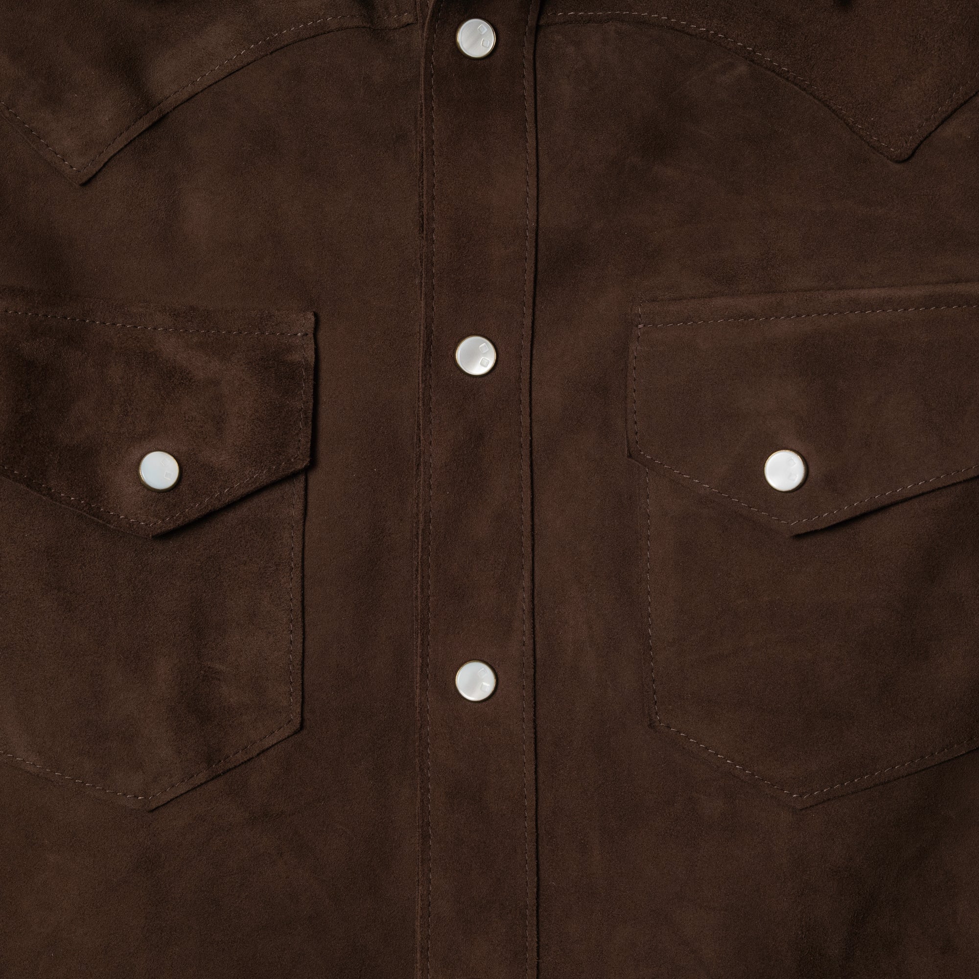 The Aspen Shirt: Mocha Harpeth Goat Suede